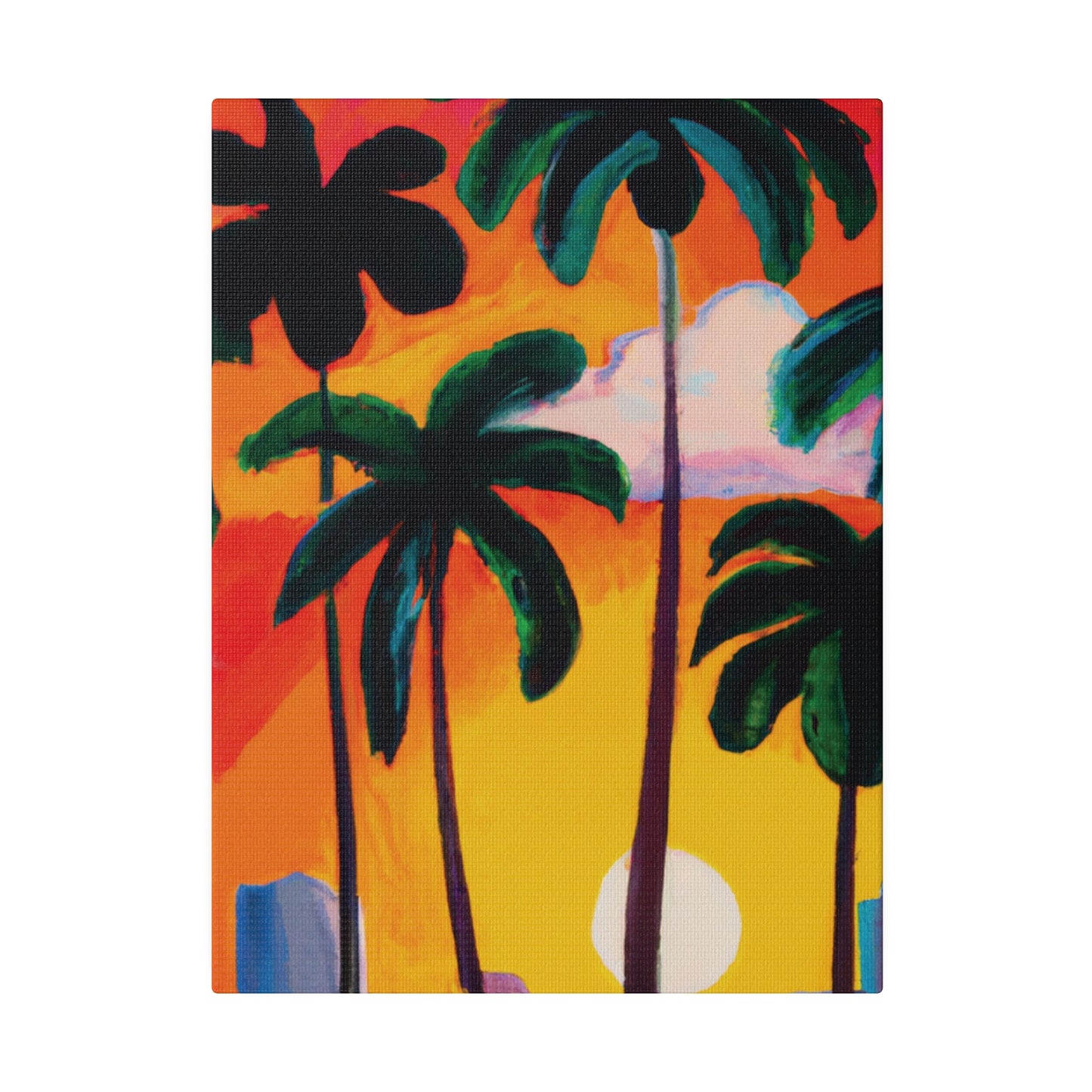 4327O - Miami Beach Sunset Painting Print | Miami | Beach | Sunset | Poster | Home Decor | Wall Art | Canvas