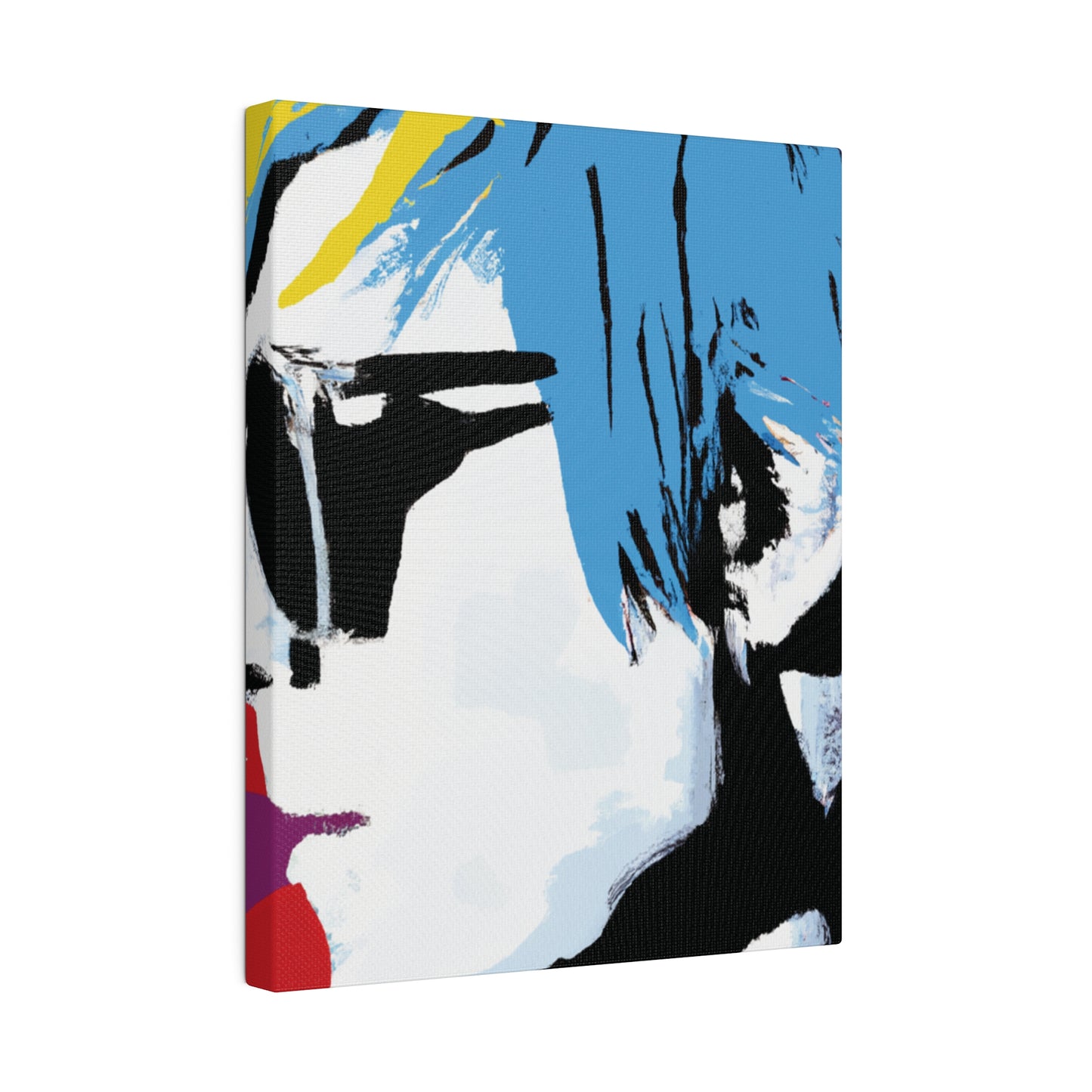 7456U - Rockstar Painting Print | Face | Abstract | Poster | Home Decor | Wall Art | Music Art | Canvas