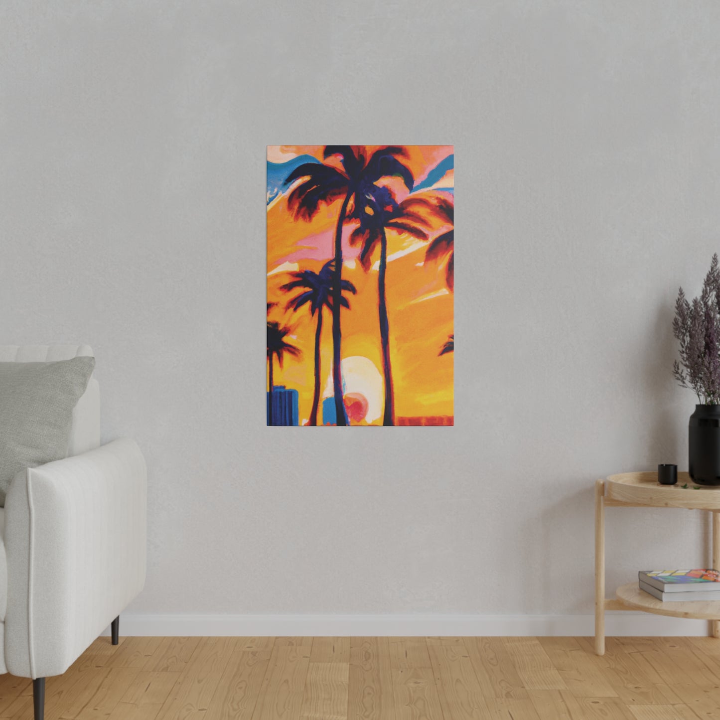 2067G - Miami Beach Sunset Painting Print | Miami | Beach | Sunset | Poster | Home Decor | Wall Art | Canvas