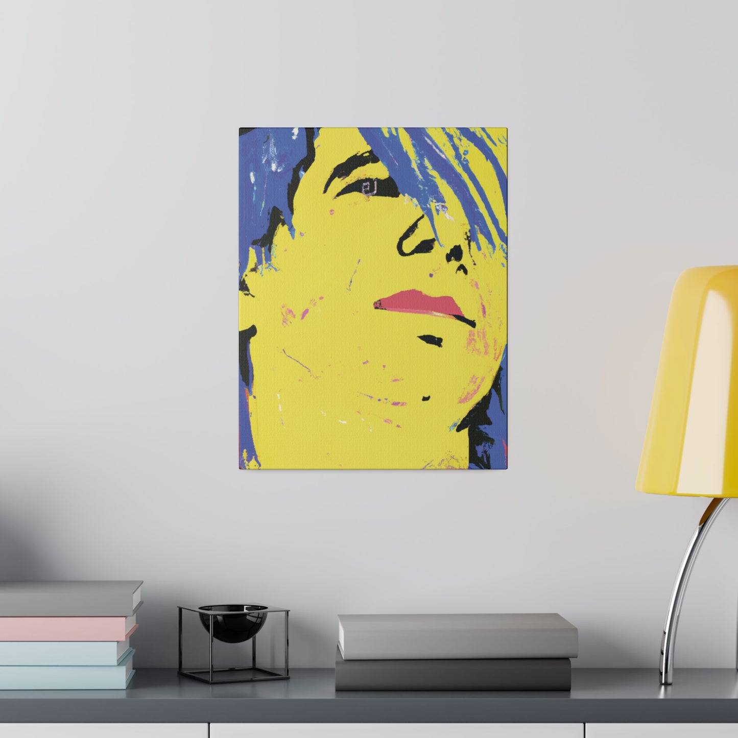 4894A - Rockstar Painting Print | Face | Abstract | Poster | Home Decor | Wall Art | Music Art | Canvas