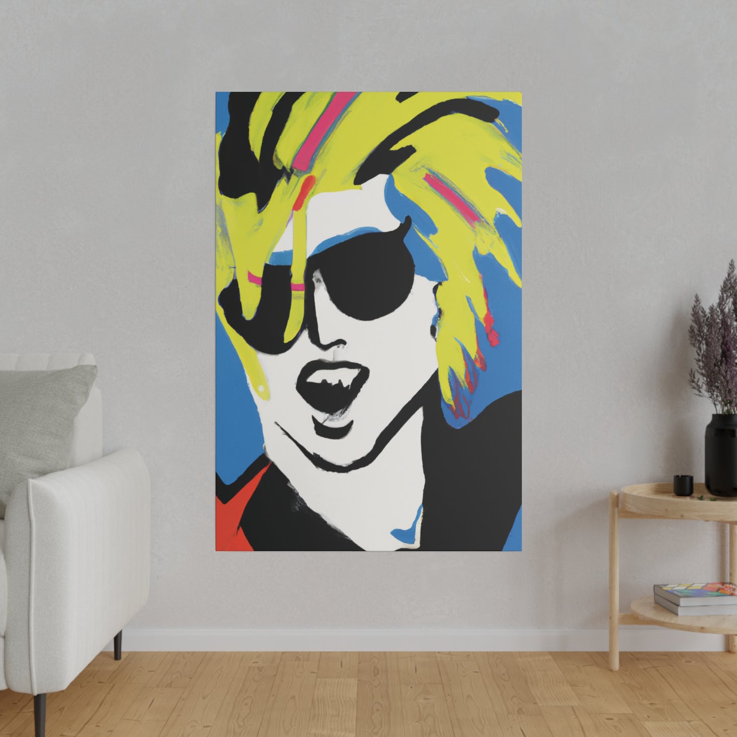 7500X - Rockstar Painting Print | Face | Abstract | Poster | Home Decor | Wall Art | Music Art | Canvas