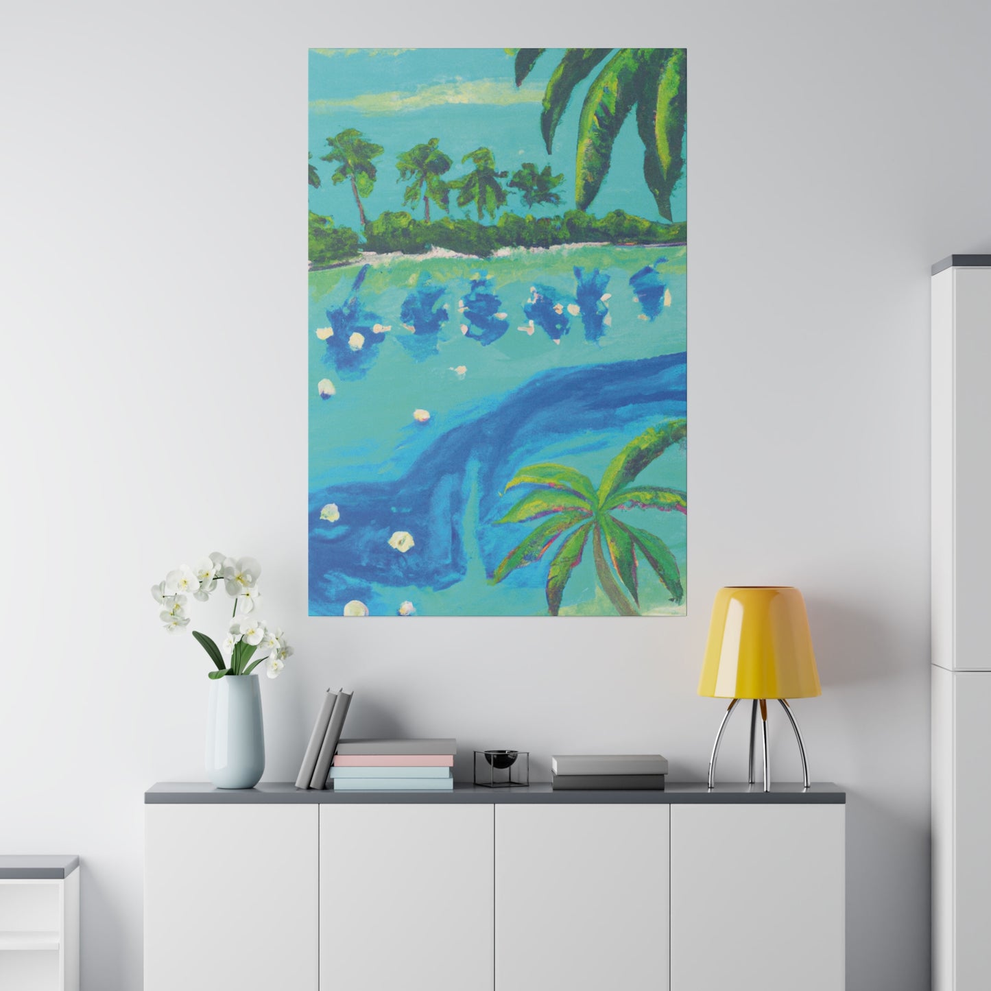 7772T - Bahamas Ocean Painting Print | Bahamas | Ocean | Beach | Poster | Home Decor | Wall Art | Canvas