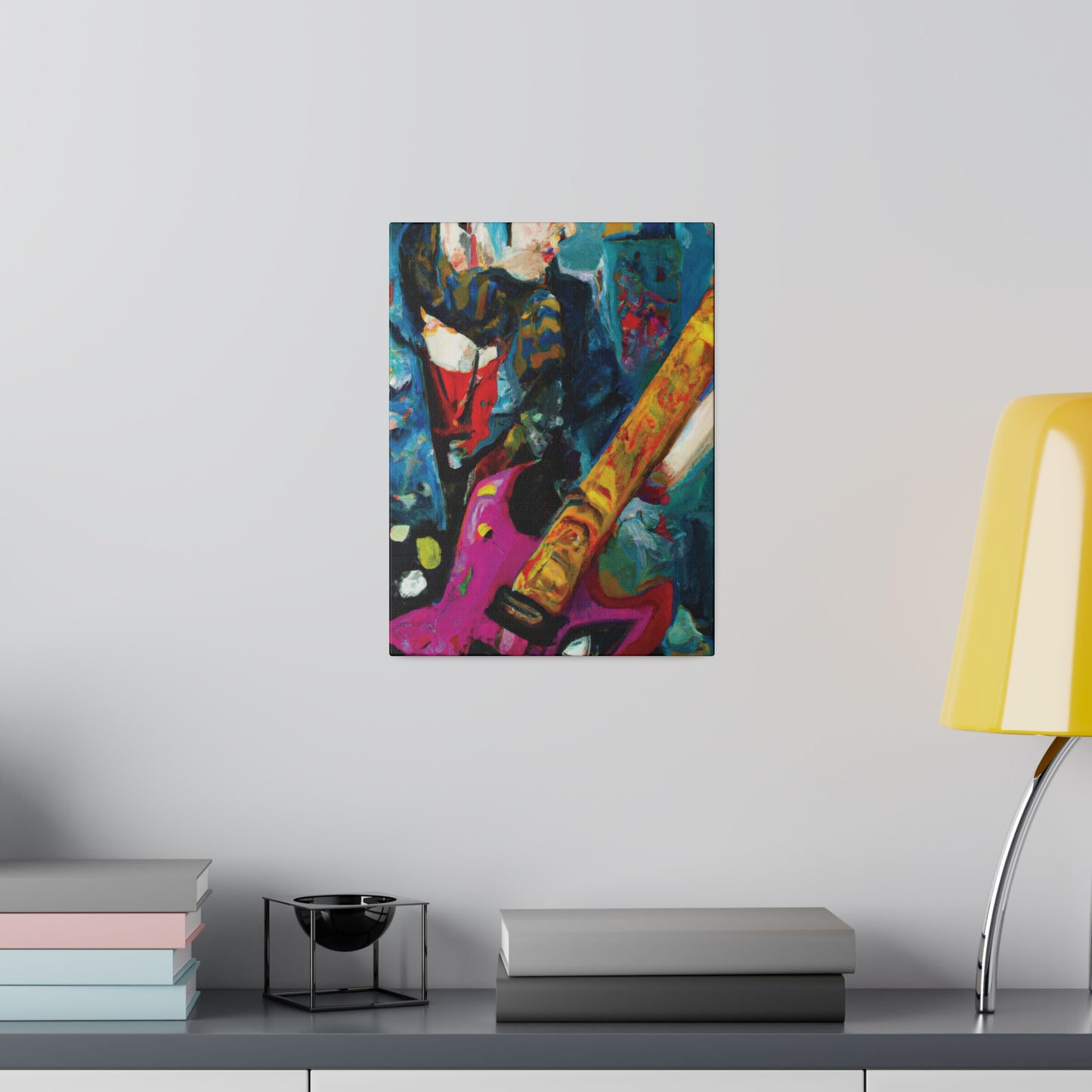 7272P - Rockstar Oil Painting Style Print | Poster | Home Decor | Wall Art | Music Art | Canvas