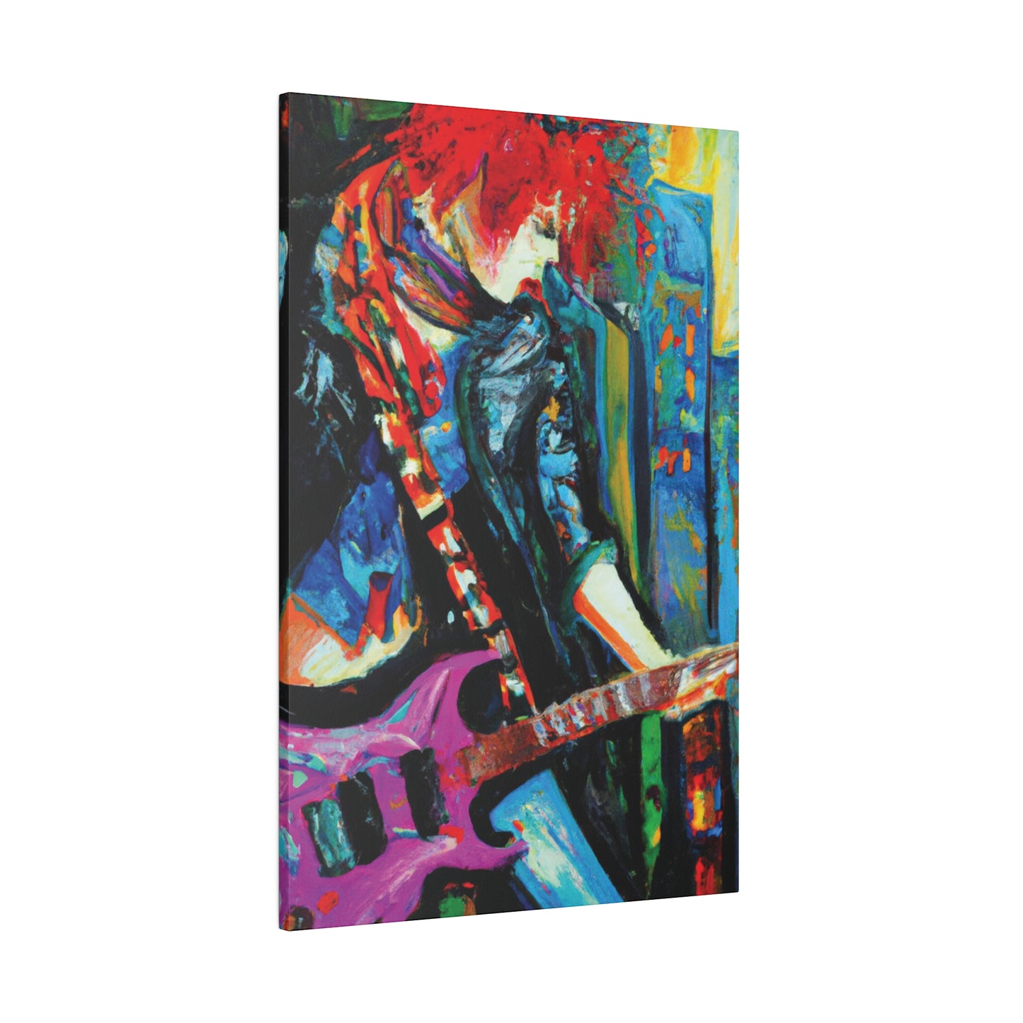 8461D - Rockstar Oil Painting Style Print | Poster | Home Decor | Wall Art | Music Art | Canvas