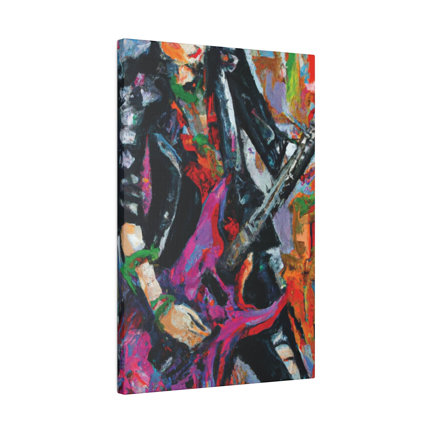 3622Z - Rockstar Oil Painting Style Print | Poster | Home Decor | Wall Art | Music Art | Canvas