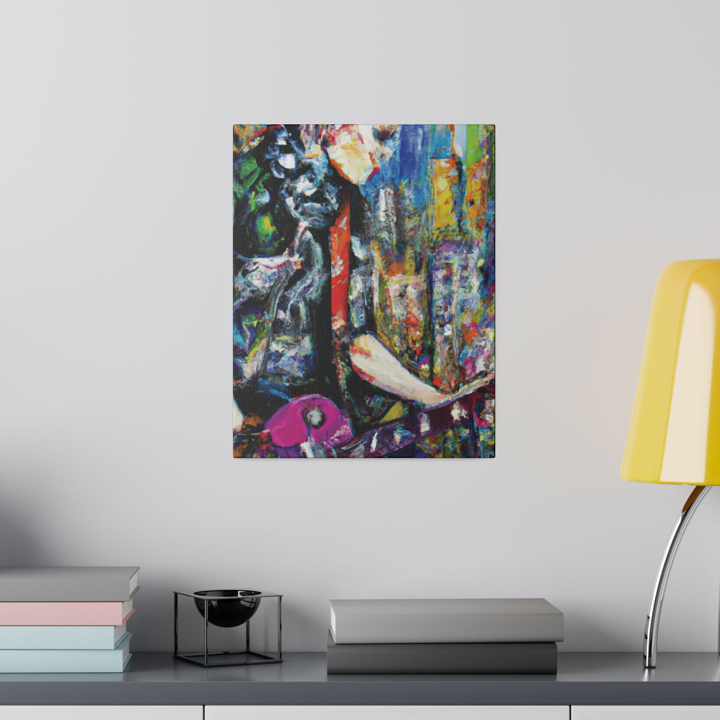 4329G - Rockstar Oil Painting Style Print | Poster | Home Decor | Wall Art | Music Art | Canvas