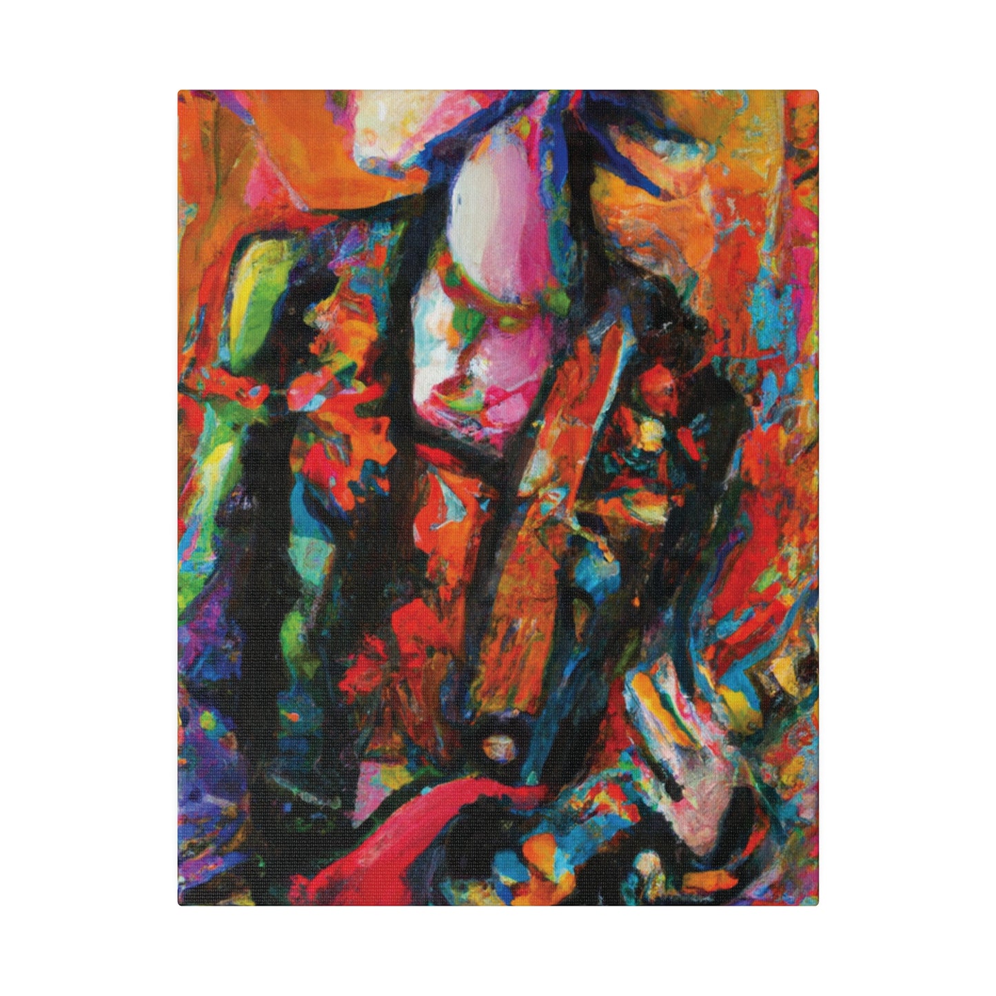 8245G - Rockstar Oil Painting Style Print | Poster | Home Decor | Wall Art | Music Art | Canvas