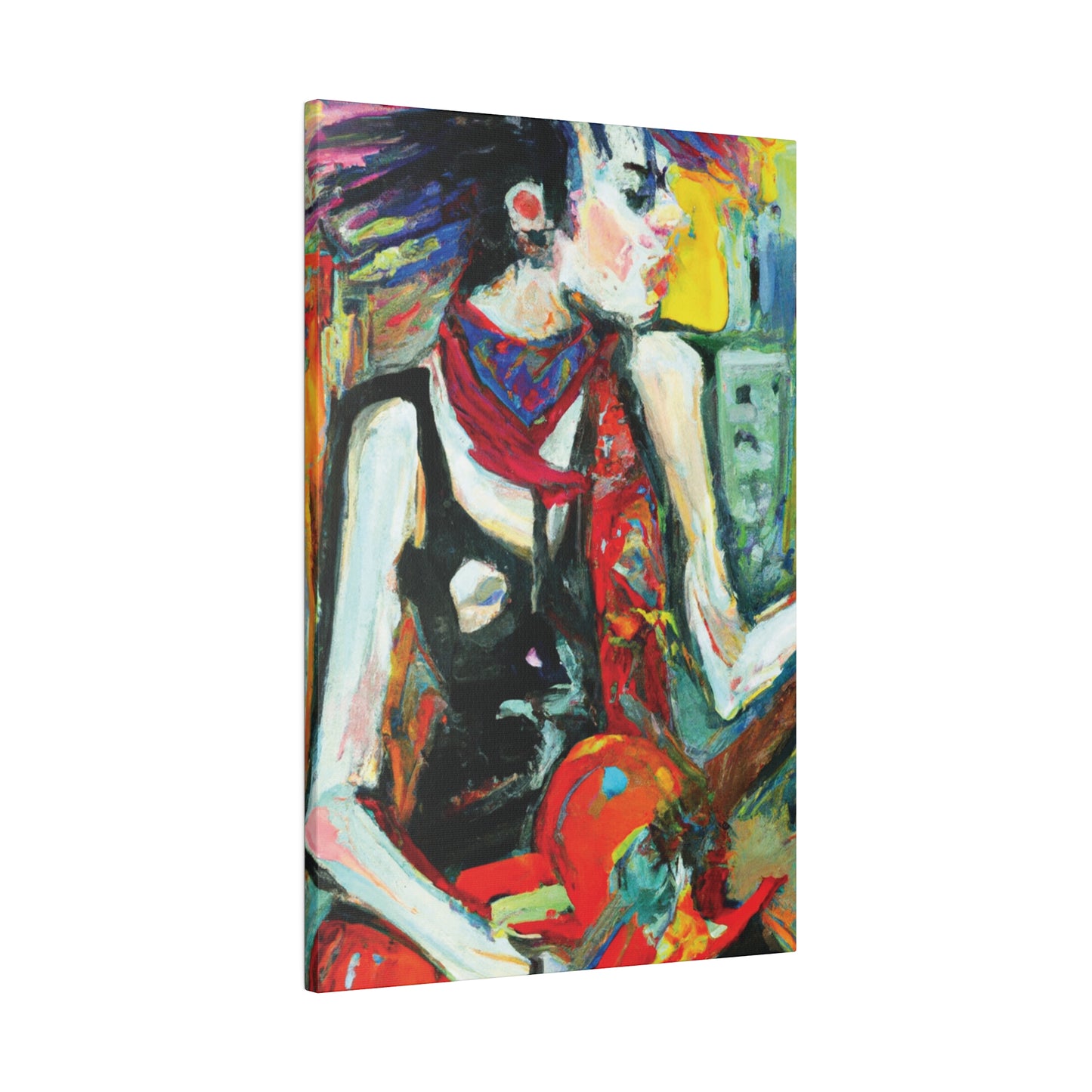8733Q - Rockstar Oil Painting Style Print | Poster | Home Decor | Wall Art | Music Art | Canvas