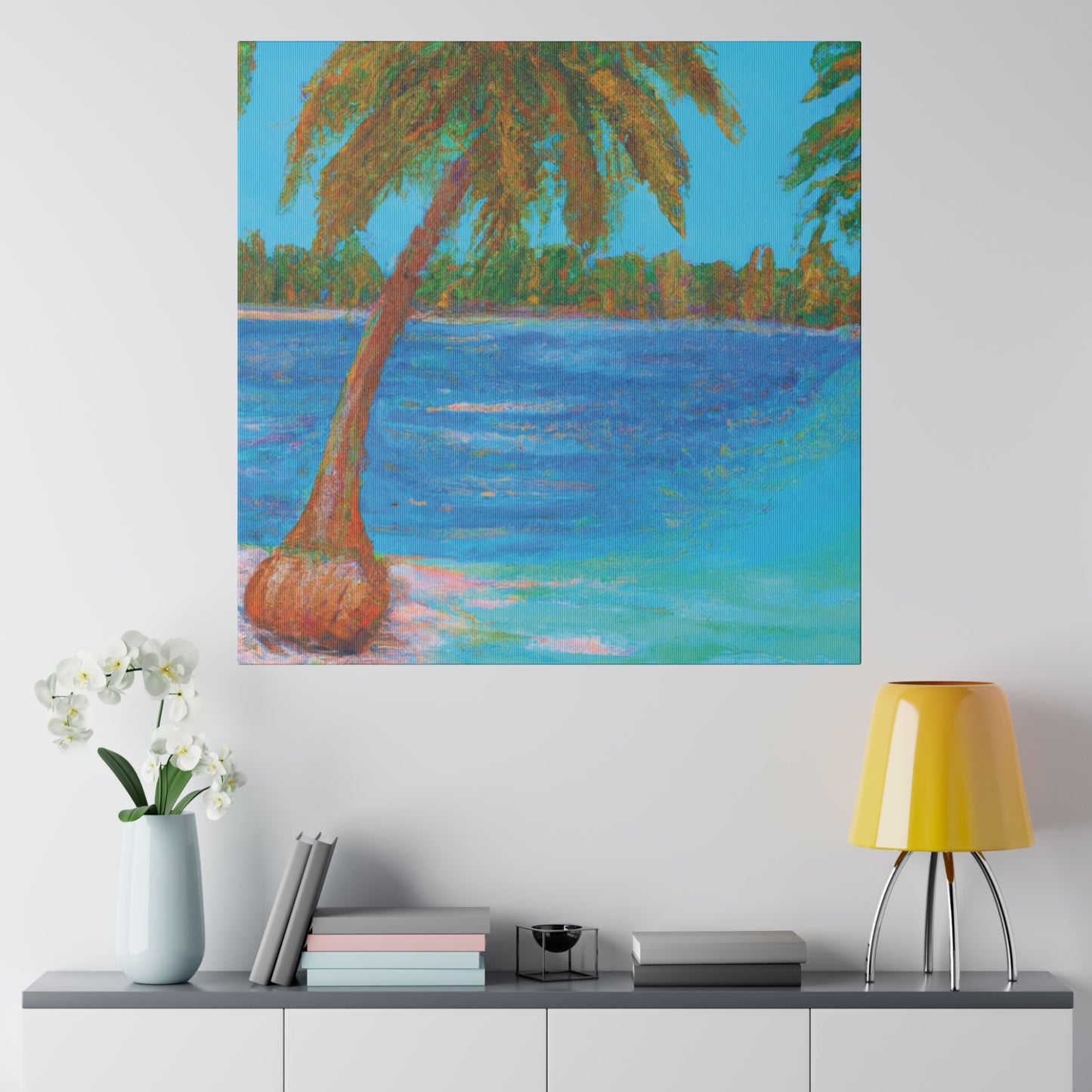 4348S - Bahamas Ocean Painting Print | Bahamas | Ocean | Beach | Poster | Home Decor | Wall Art | Canvas