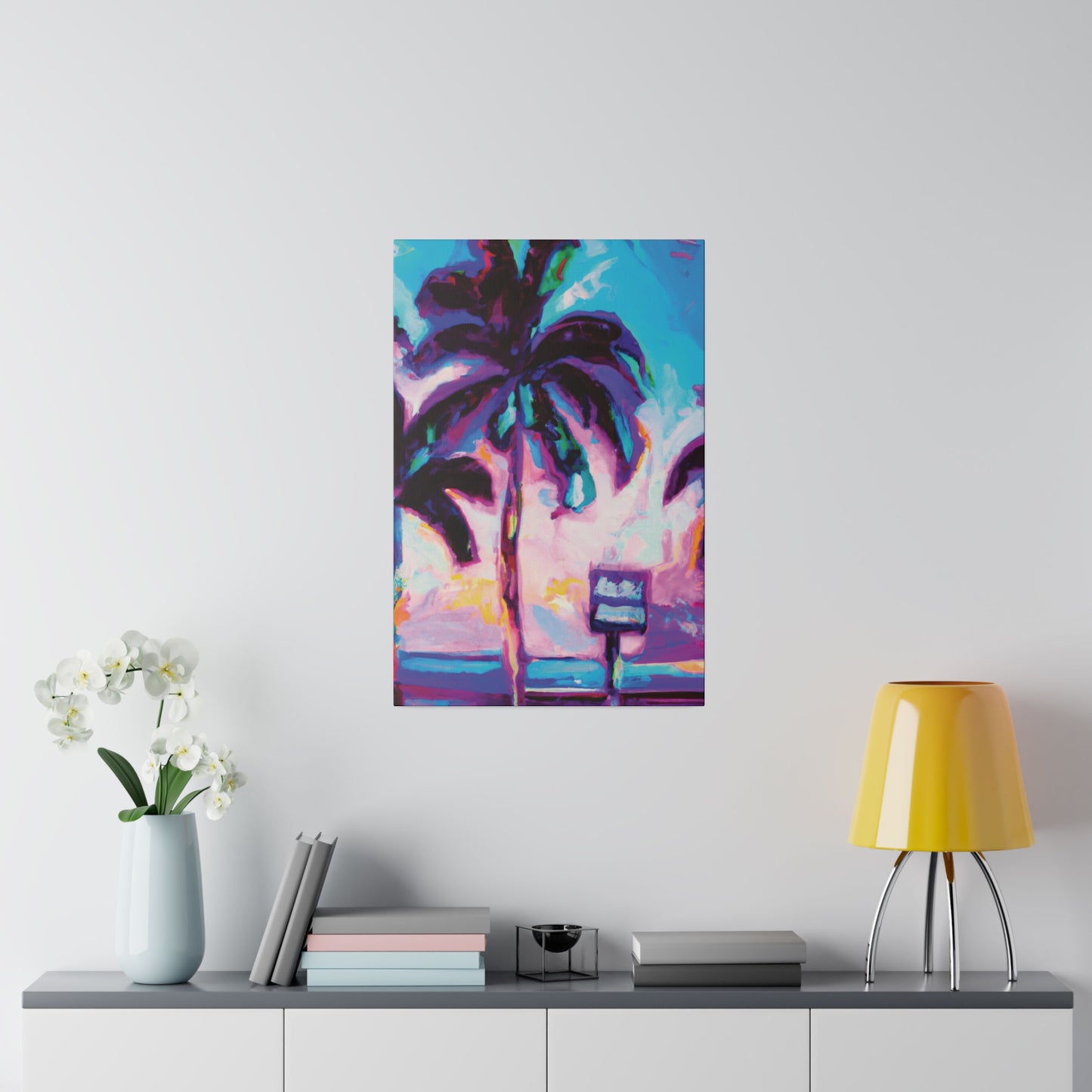 5753H - Miami Beach Sunset Painting Print | Miami | Beach | Sunset | Poster | Home Decor | Wall Art | Canvas