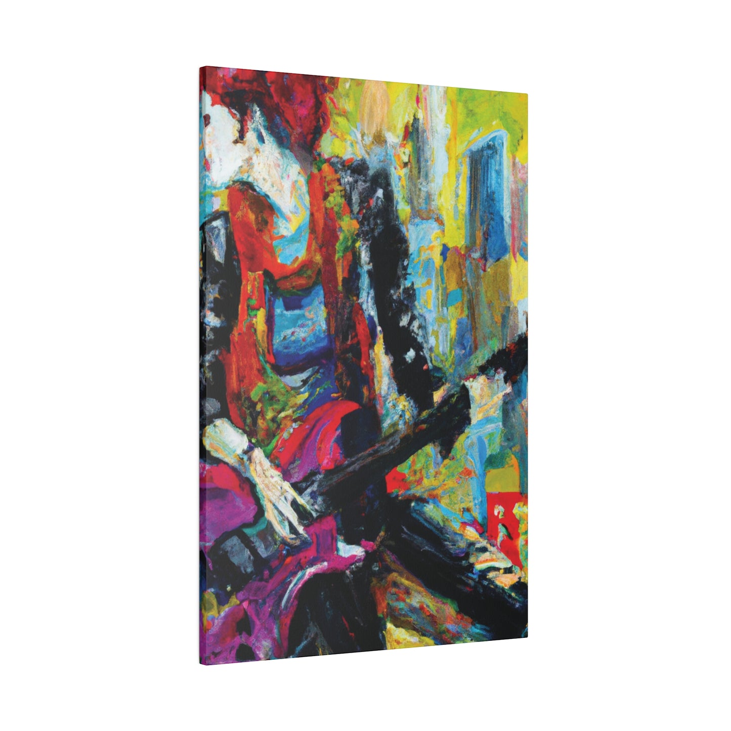 7692O - Rockstar Oil Painting Style Print | Poster | Home Decor | Wall Art | Music Art | Canvas