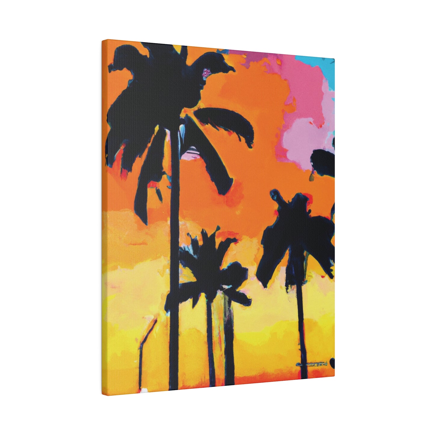 2956A - Miami Beach Sunset Painting Print | Miami | Beach | Sunset | Poster | Home Decor | Wall Art | Canvas