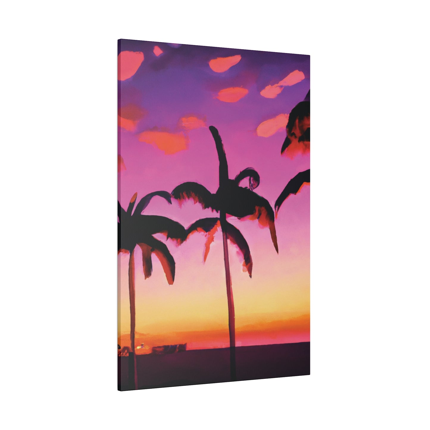 5426A - Miami Beach Sunset Painting Print | Miami | Beach | Sunset | Poster | Home Decor | Wall Art | Canvas