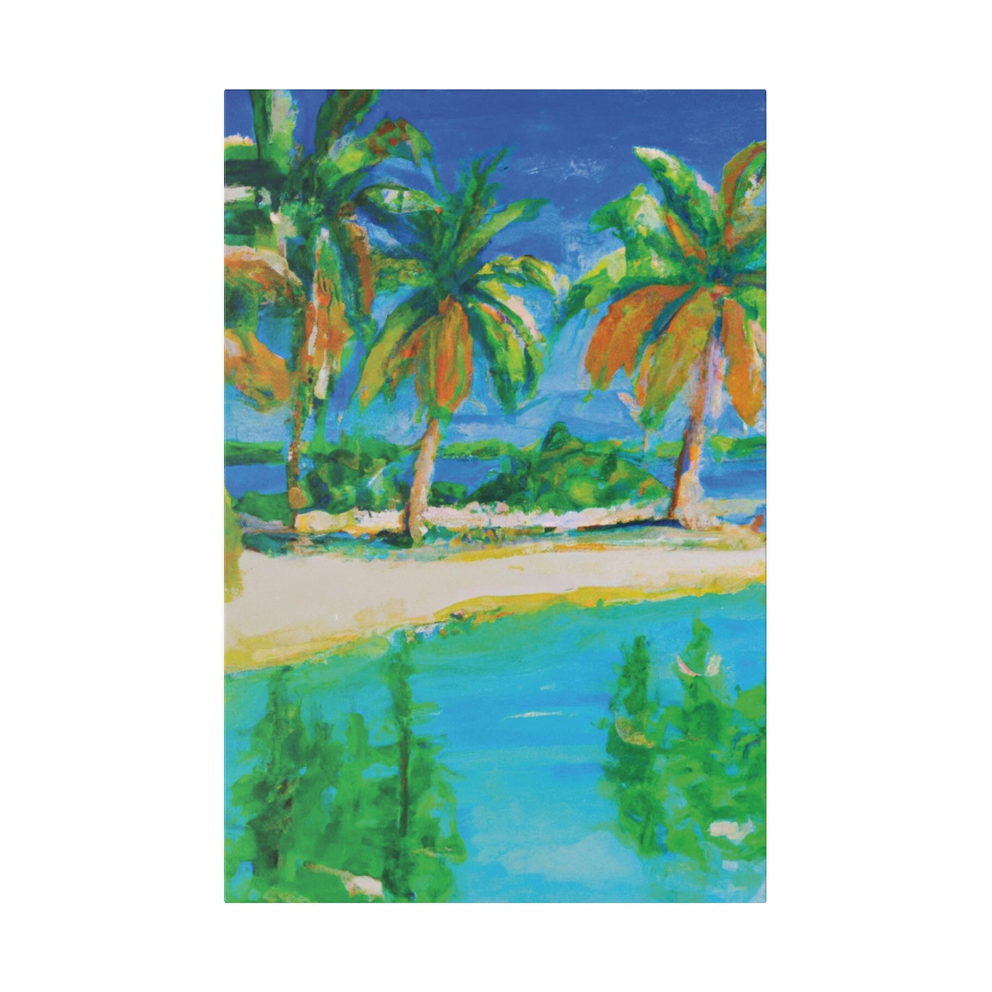 8576A - Bahamas Ocean Painting Print | Bahamas | Ocean | Beach | Poster | Home Decor | Wall Art | Canvas