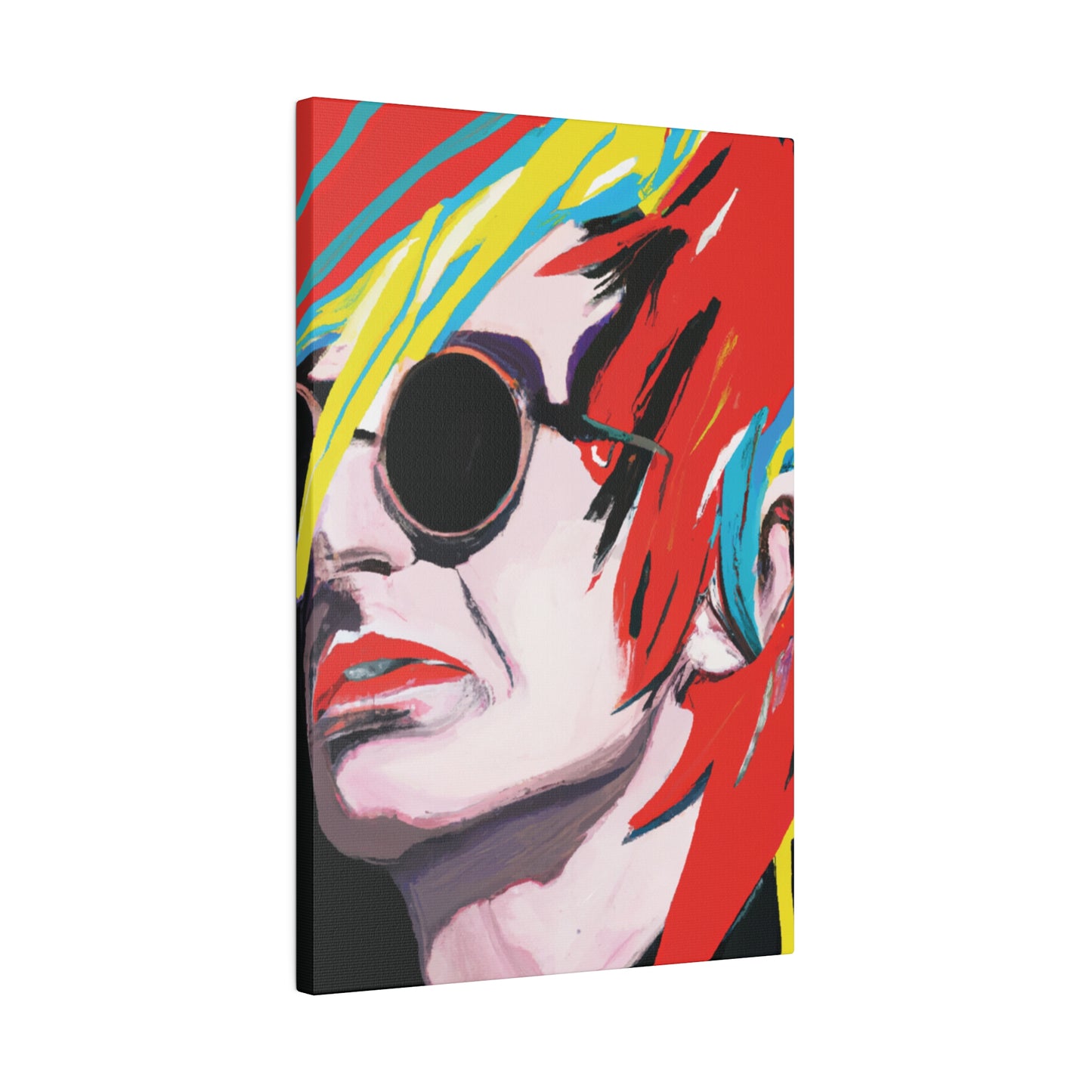 9573V - Rockstar Painting Print | Face | Abstract | Poster | Home Decor | Wall Art | Music Art | Canvas