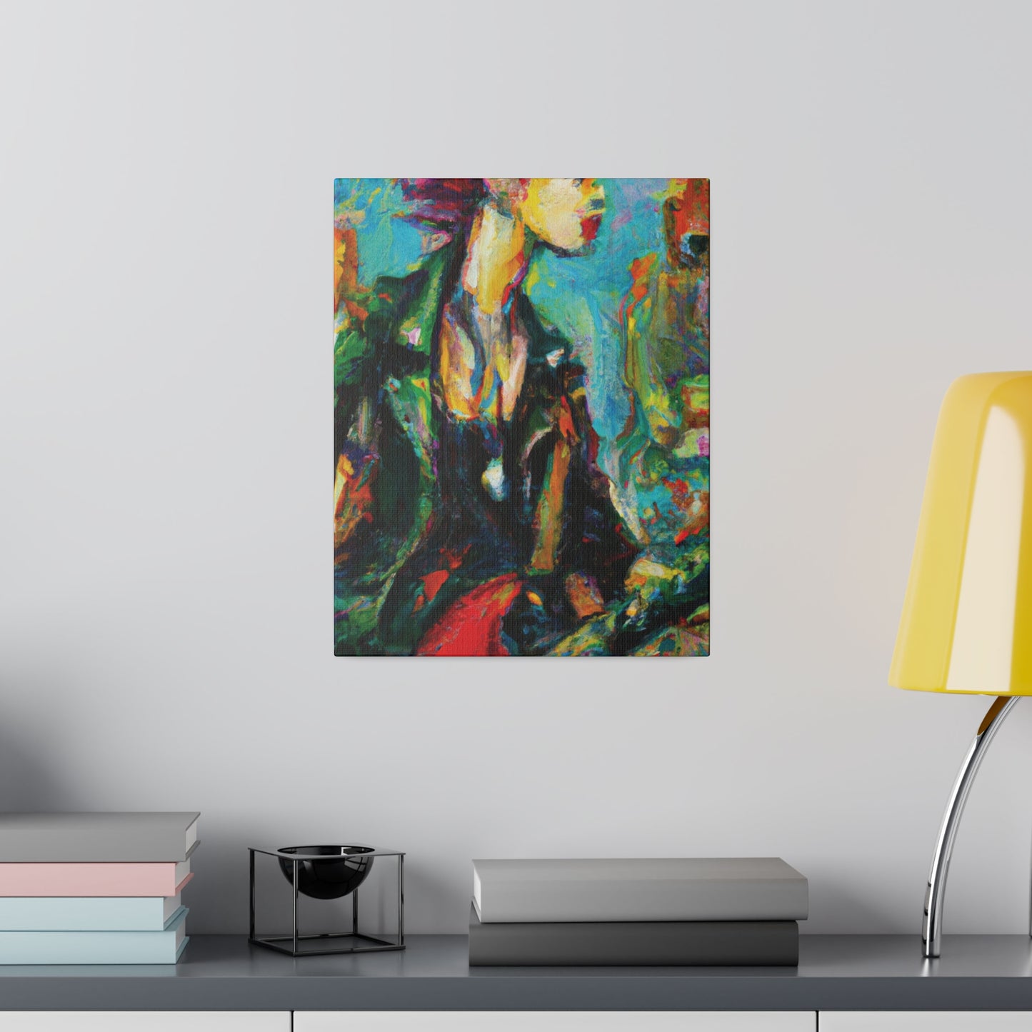 7063X - Rockstar Oil Painting Style Print | Poster | Home Decor | Wall Art | Music Art | Canvas