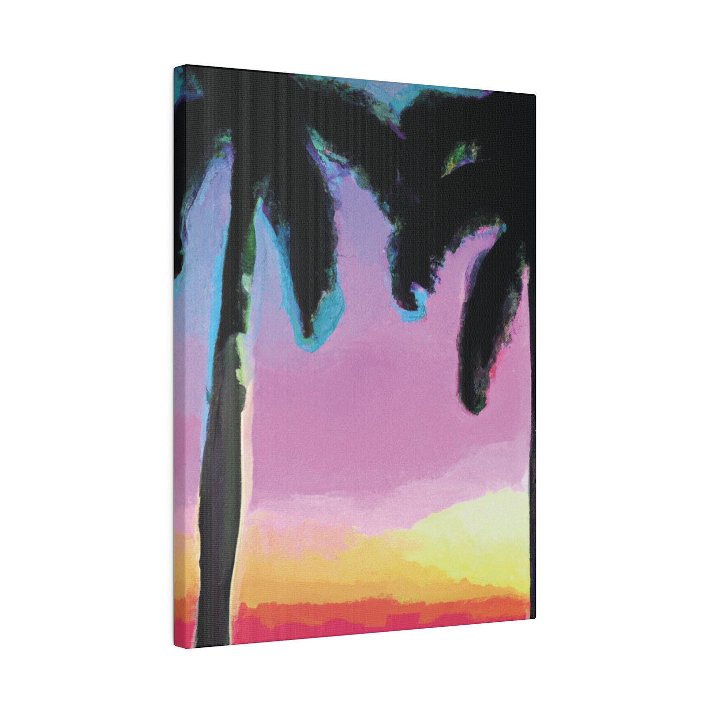 8491N - Miami Beach Sunset Painting Print | Miami | Beach | Sunset | Poster | Home Decor | Wall Art | Canvas