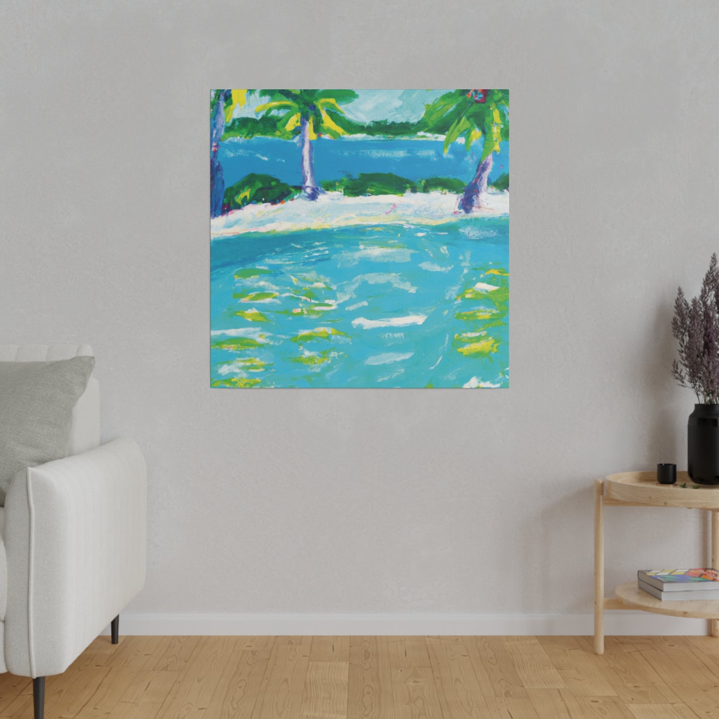 9256K - Bahamas Ocean Painting Print | Bahamas | Ocean | Beach | Poster | Home Decor | Wall Art | Canvas