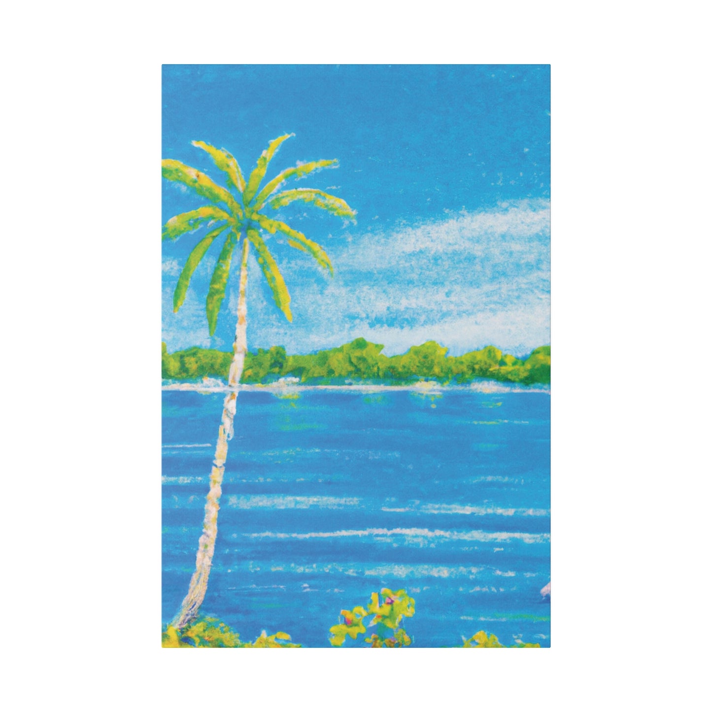 9803Q - Bahamas Ocean Painting Print | Bahamas | Ocean | Beach | Poster | Home Decor | Wall Art | Canvas