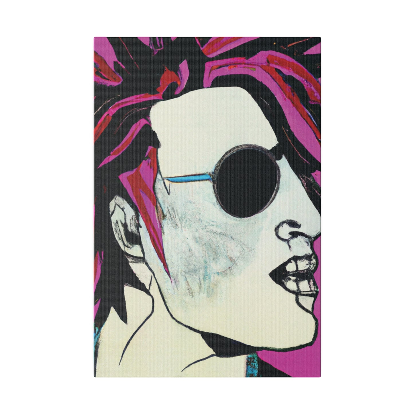 8159X - Rockstar Painting Print | Face | Abstract | Poster | Home Decor | Wall Art | Music Art | Canvas