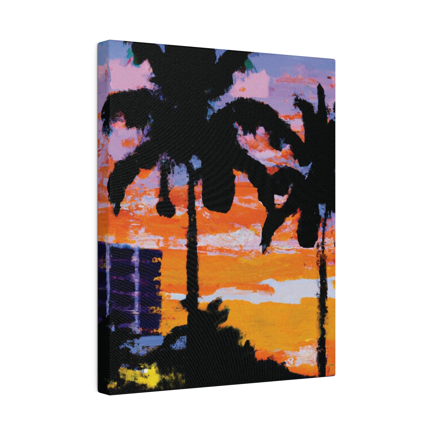 4756G - Miami Beach Sunset Painting Print | Miami | Beach | Sunset | Poster | Home Decor | Wall Art | Canvas