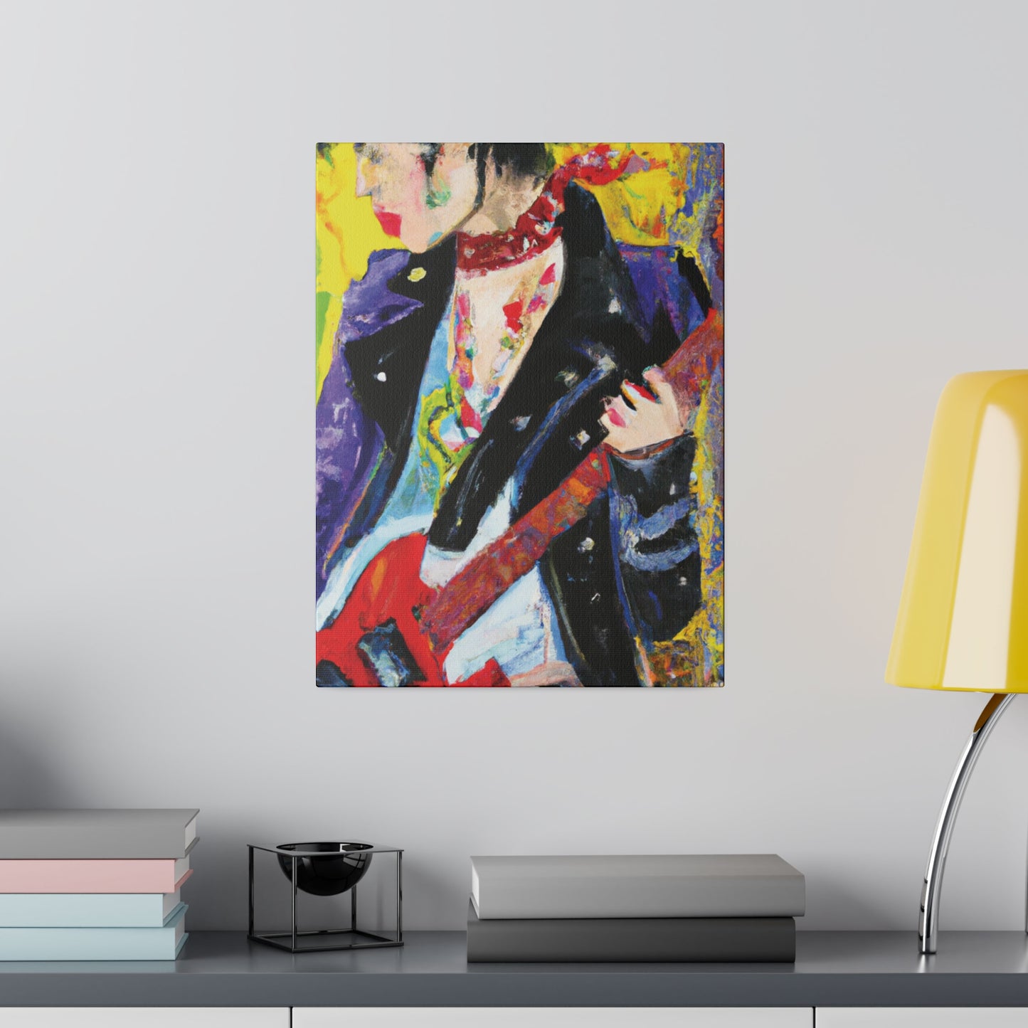 4600X - Rockstar Oil Painting Style Print | Poster | Home Decor | Wall Art | Music Art | Canvas