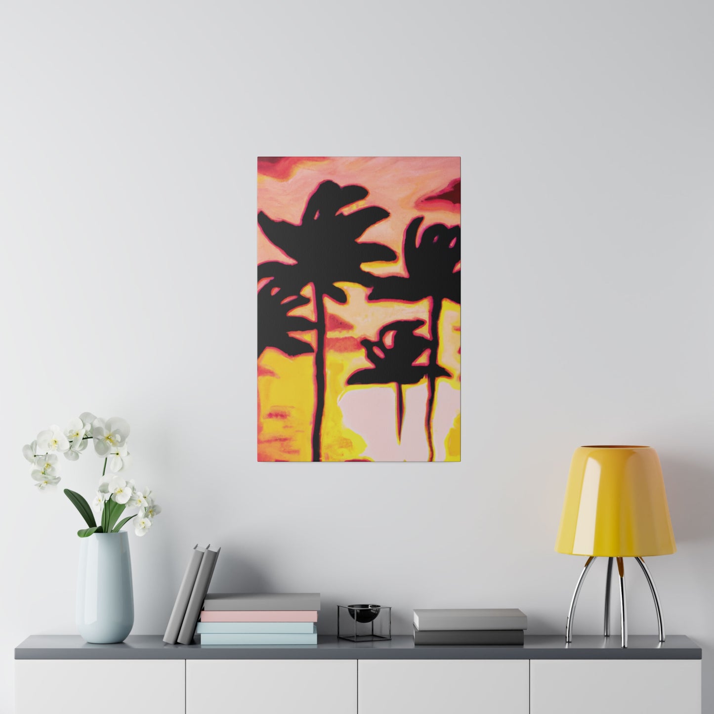 9329P - Miami Beach Sunset Painting Print | Miami | Beach | Sunset | Poster | Home Decor | Wall Art | Canvas