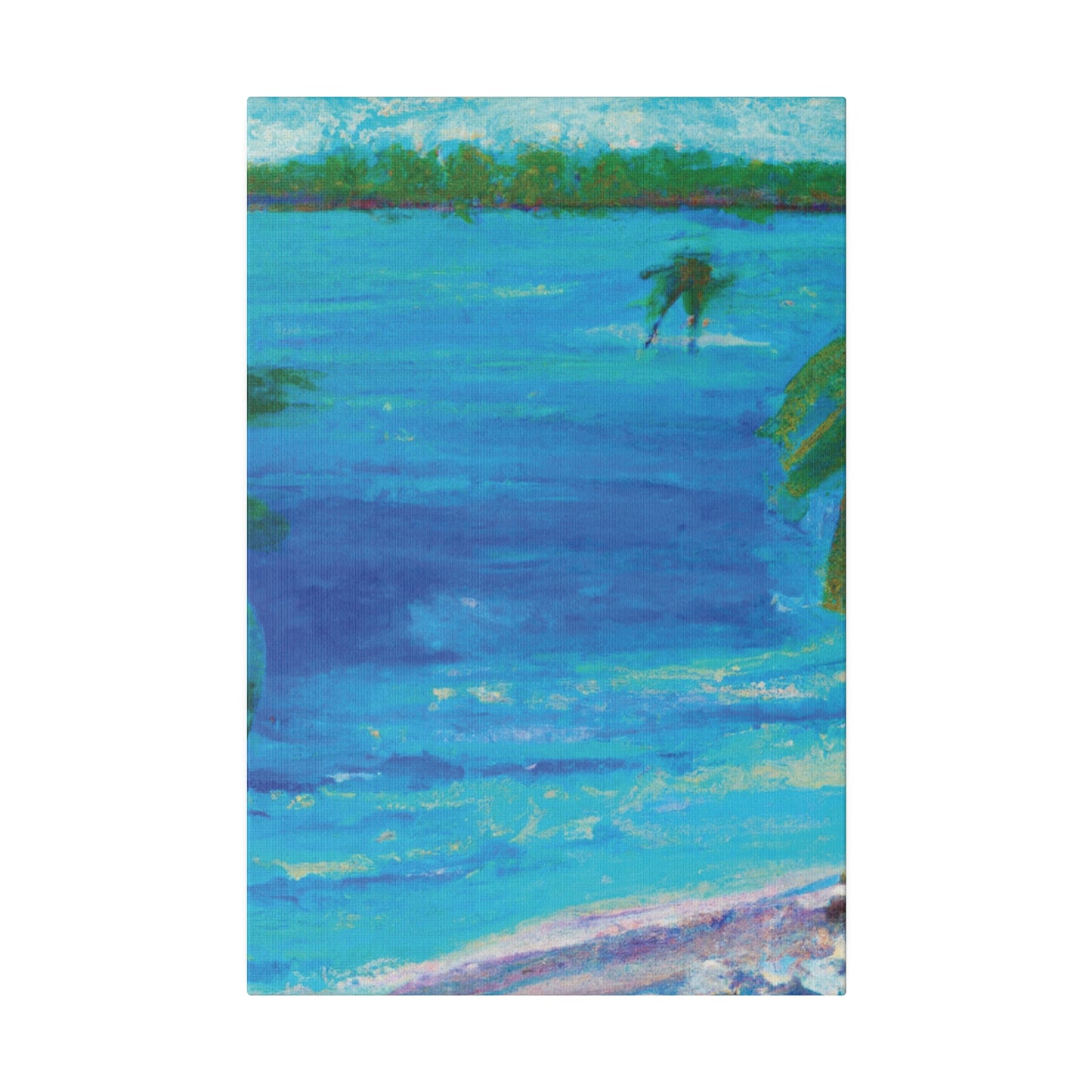 5105Q - Bahamas Ocean Painting Print | Bahamas | Ocean | Beach | Poster | Home Decor | Wall Art | Canvas