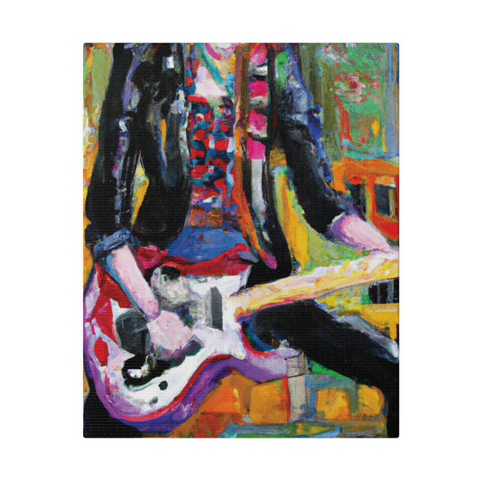 834H - Rockstar Oil Painting Style Print | Poster | Home Decor | Wall Art | Music Art | Canvas