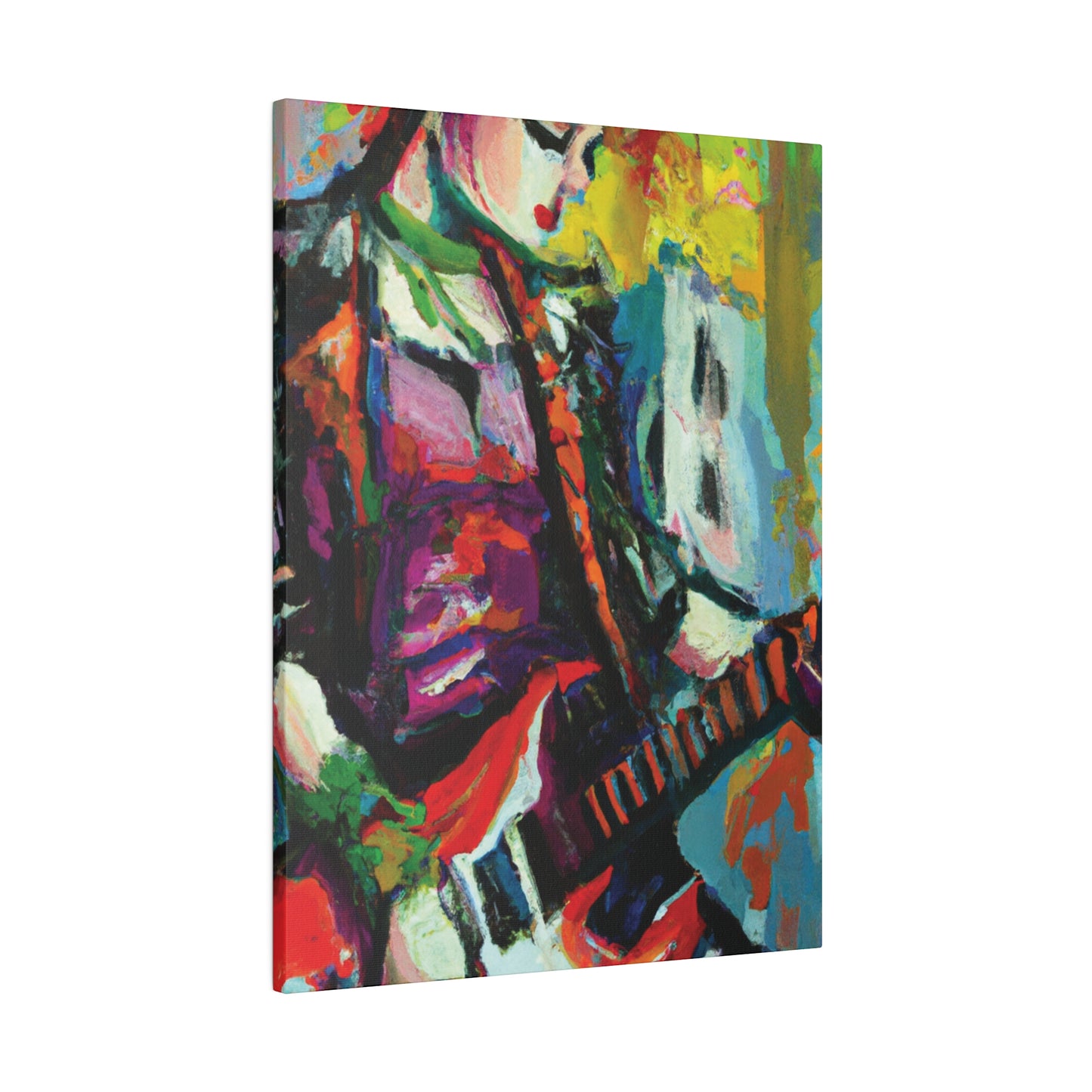 2671G - Rockstar Oil Painting Style Print | Poster | Home Decor | Wall Art | Music Art | Canvas