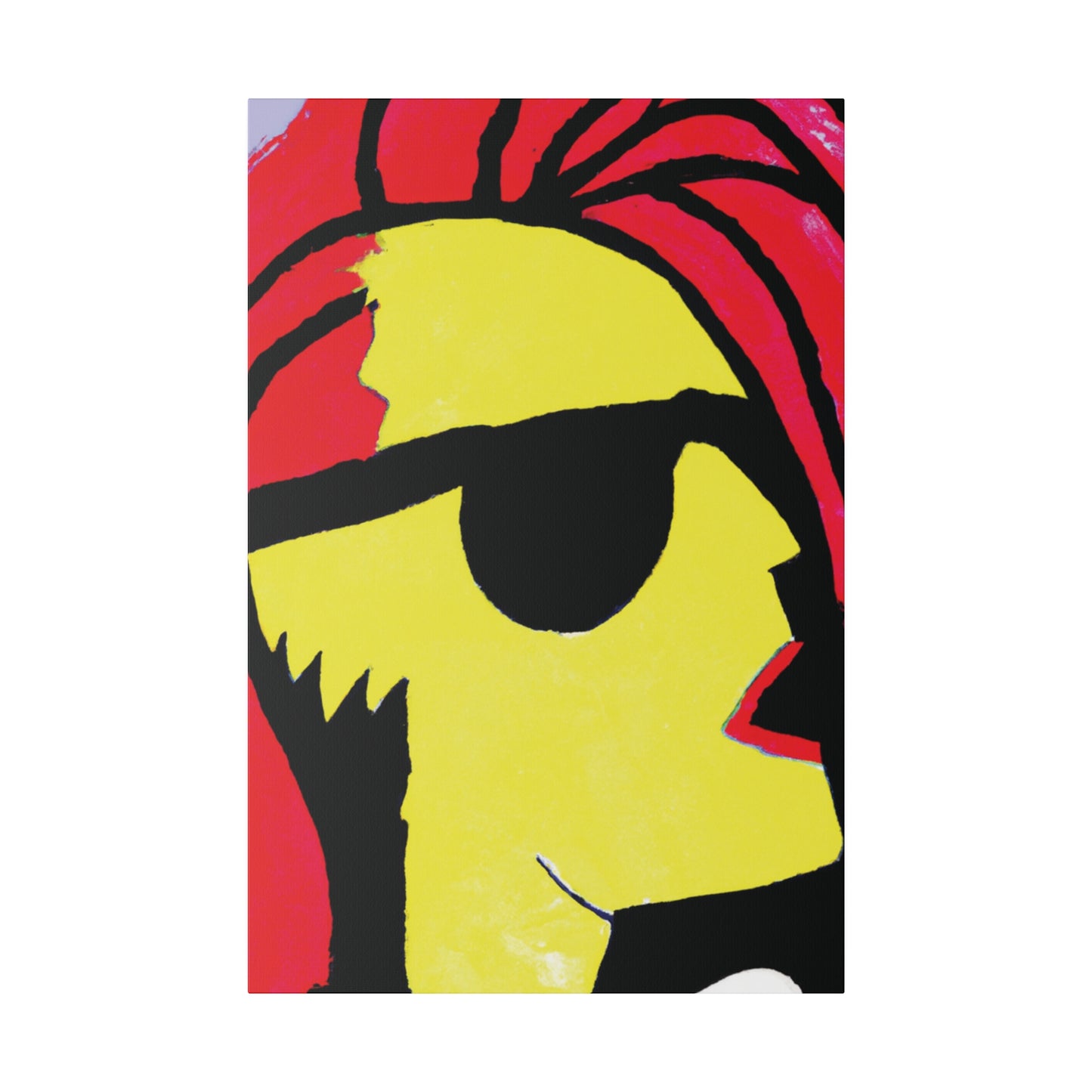 9456P - Rockstar Painting Print | Face | Abstract | Poster | Home Decor | Wall Art | Music Art | Canvas