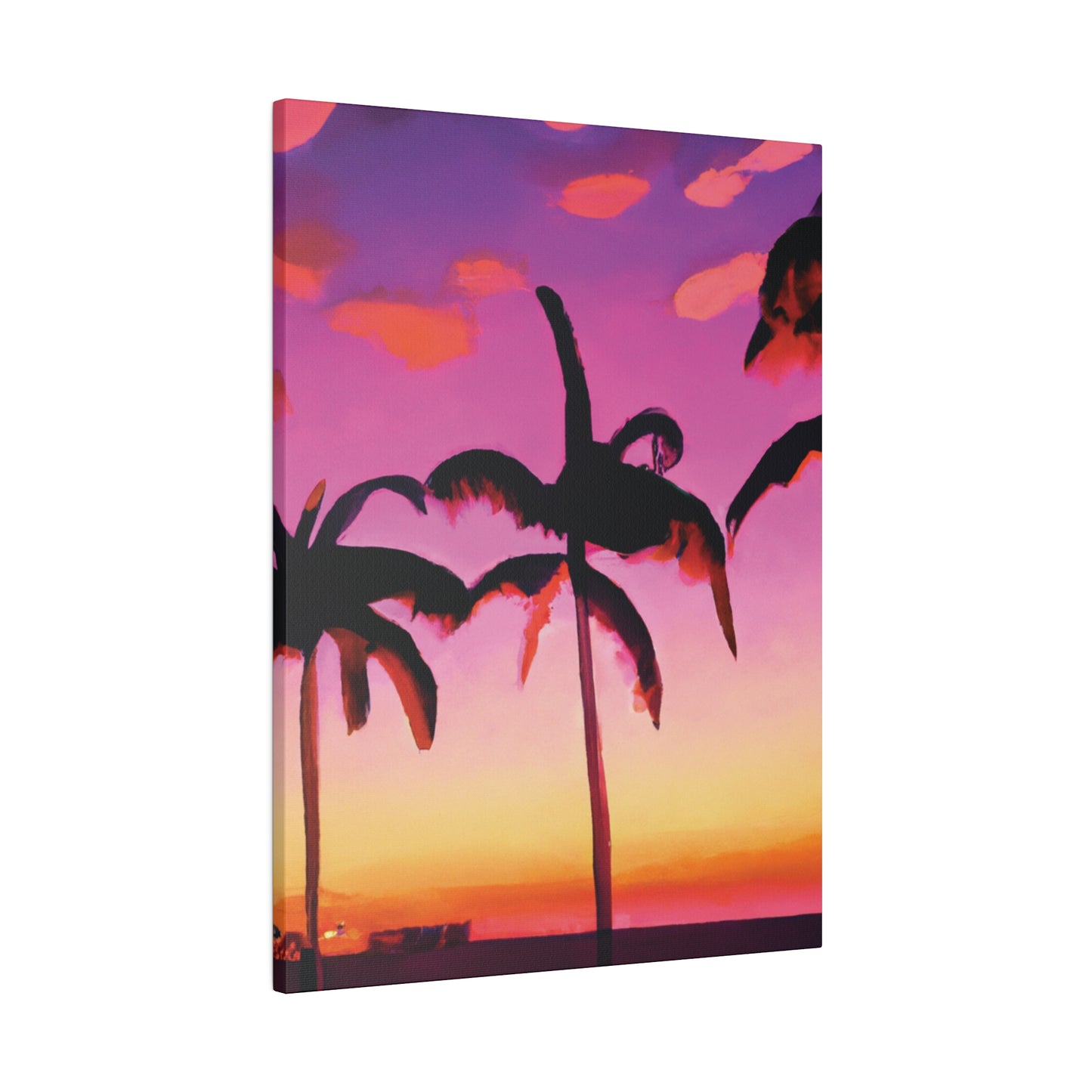 5426A - Miami Beach Sunset Painting Print | Miami | Beach | Sunset | Poster | Home Decor | Wall Art | Canvas