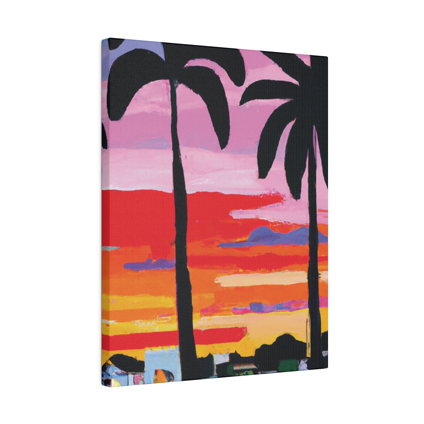 8284X - Miami Beach Sunset Painting Print | Miami | Beach | Sunset | Poster | Home Decor | Wall Art | Canvas