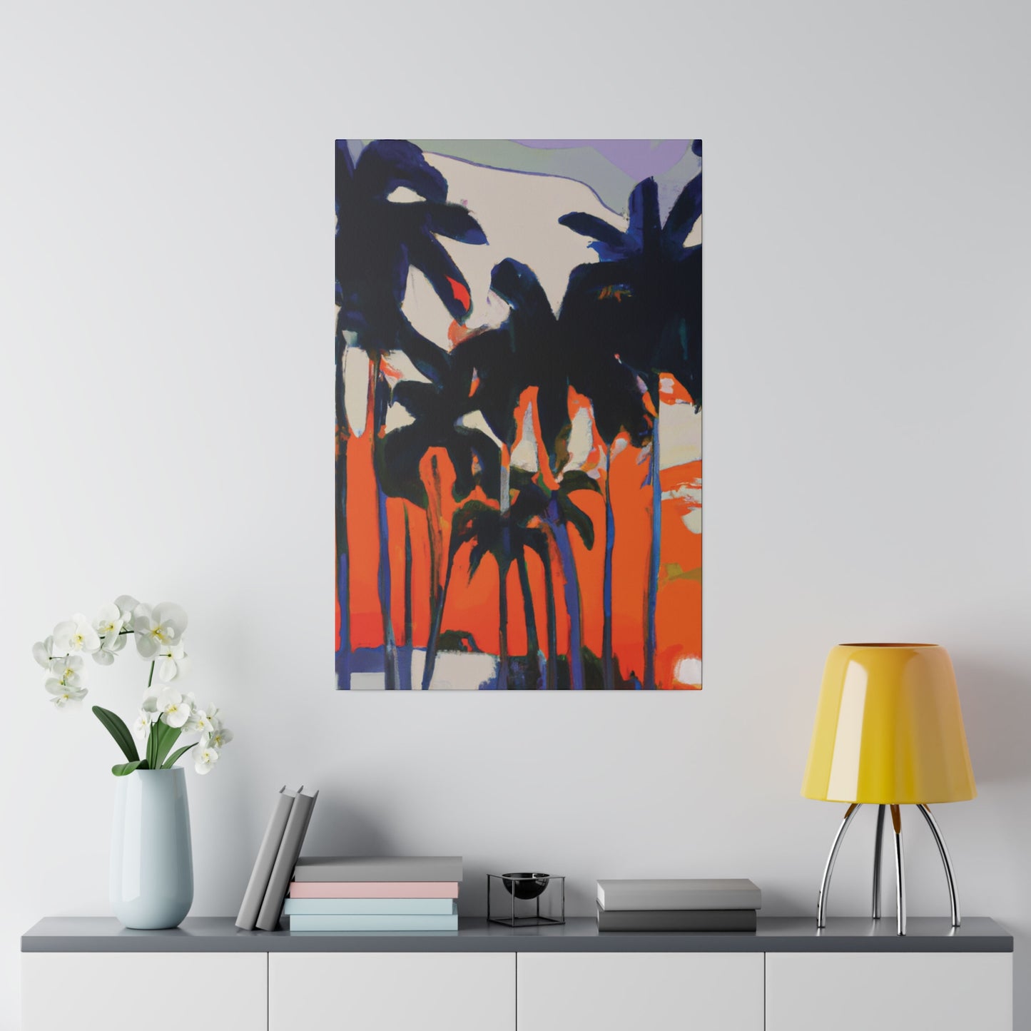 7345M - Miami Beach Sunset Painting Print | Miami | Beach | Sunset | Poster | Home Decor | Wall Art | Canvas