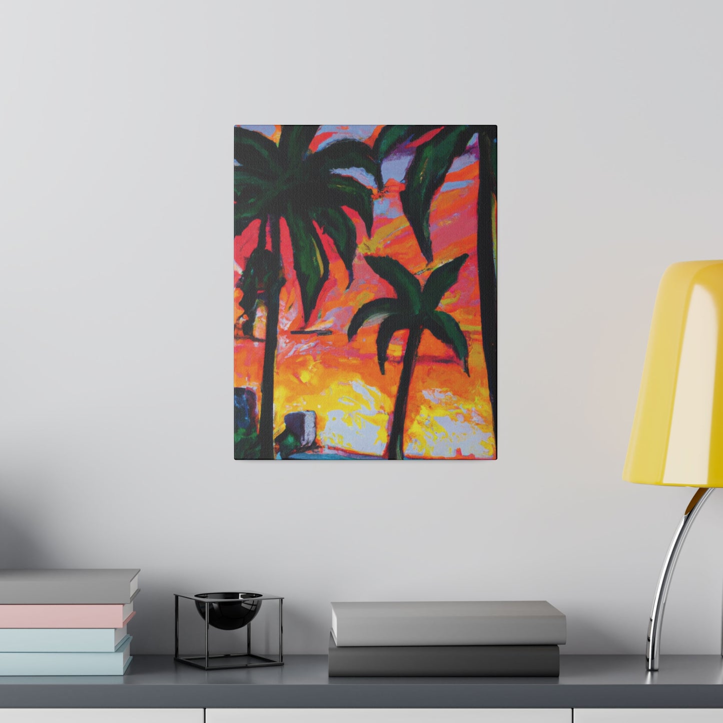 5471R - Miami Beach Sunset Painting Print | Miami | Beach | Sunset | Poster | Home Decor | Wall Art | Canvas