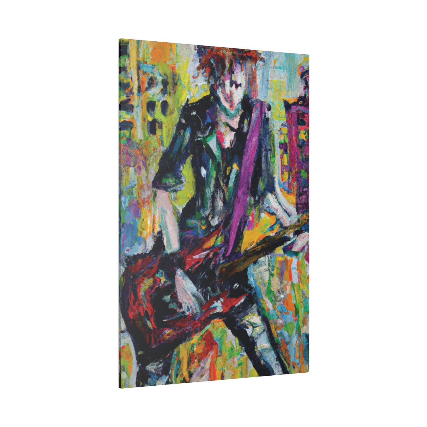 5521G - Rockstar Oil Painting Style Print | Poster | Home Decor | Wall Art | Music Art | Canvas