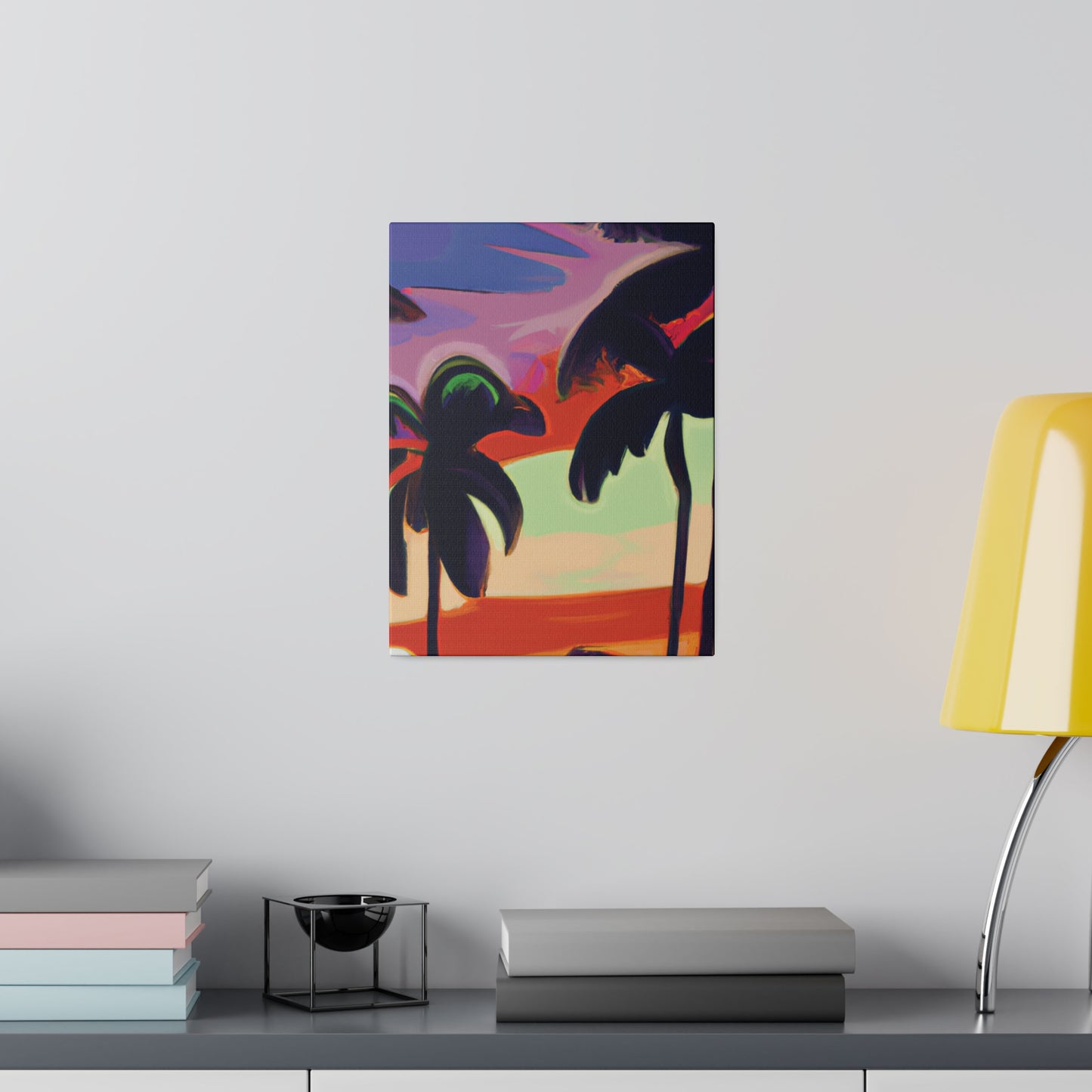 4438V - Miami Beach Sunset Painting Print | Miami | Beach | Sunset | Poster | Home Decor | Wall Art | Canvas