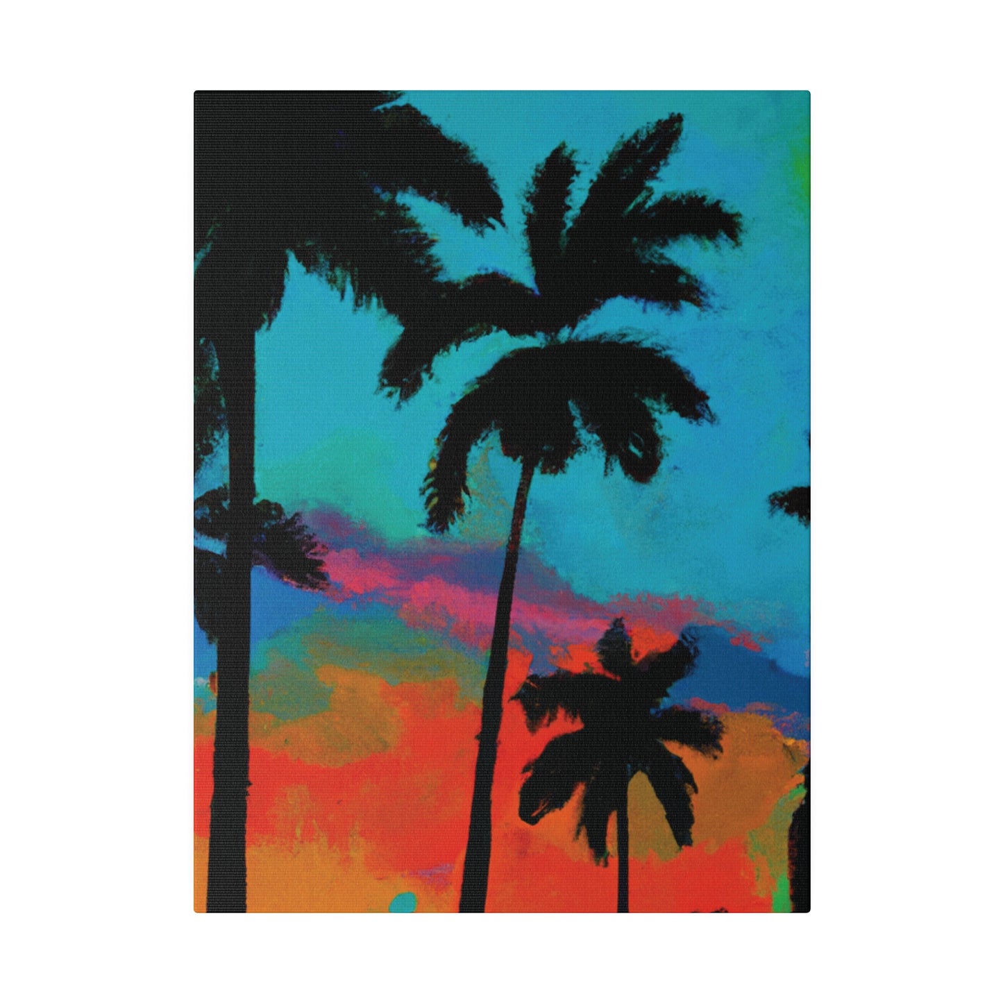 2838A - Miami Beach Sunset Painting Print | Miami | Beach | Sunset | Poster | Home Decor | Wall Art | Canvas
