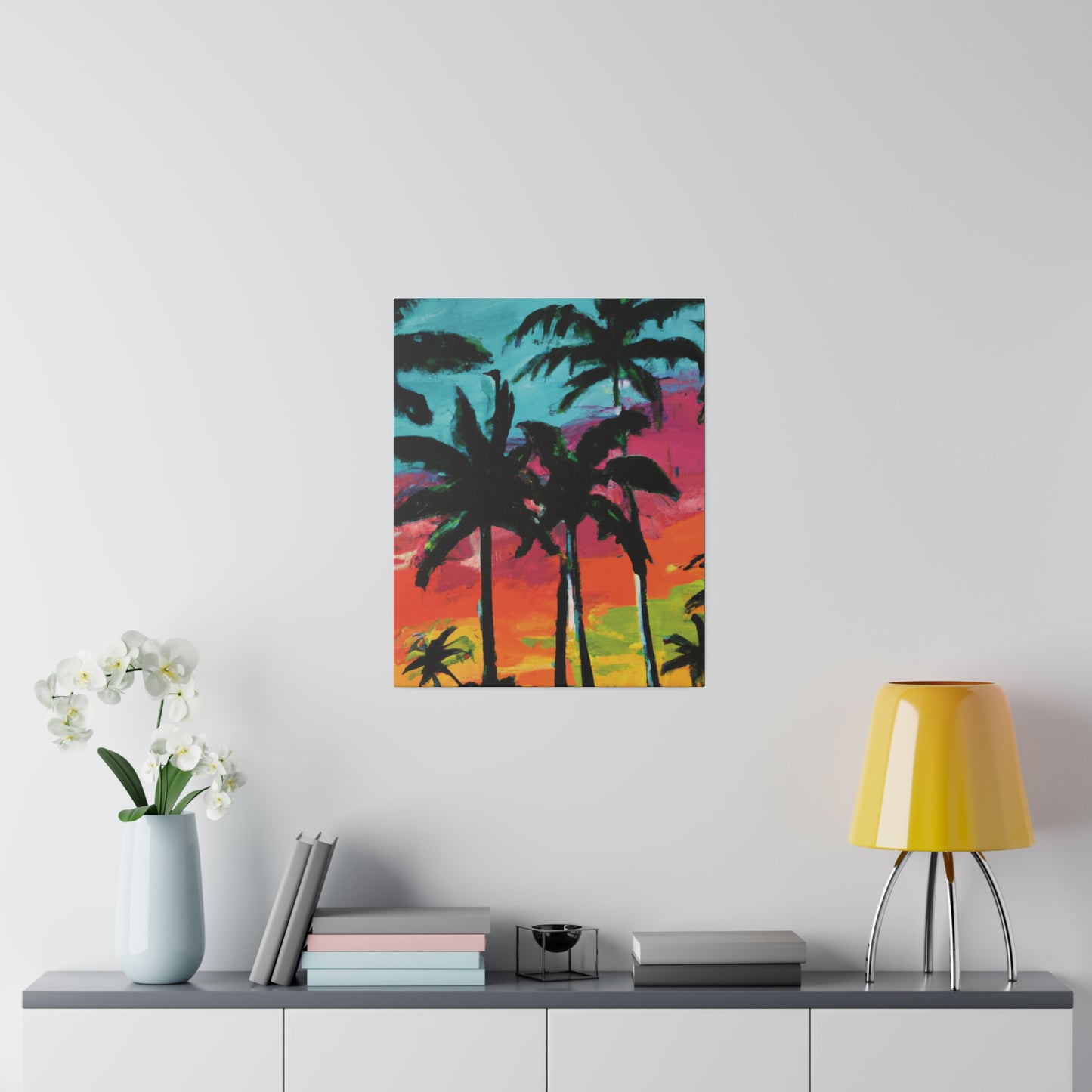 9761F - Miami Beach Sunset Painting Print | Miami | Beach | Sunset | Poster | Home Decor | Wall Art | Canvas