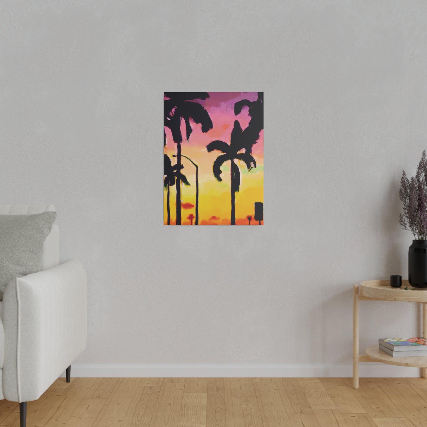 1792J - Miami Beach Sunset Painting Print | Miami | Beach | Sunset | Poster | Home Decor | Wall Art | Canvas