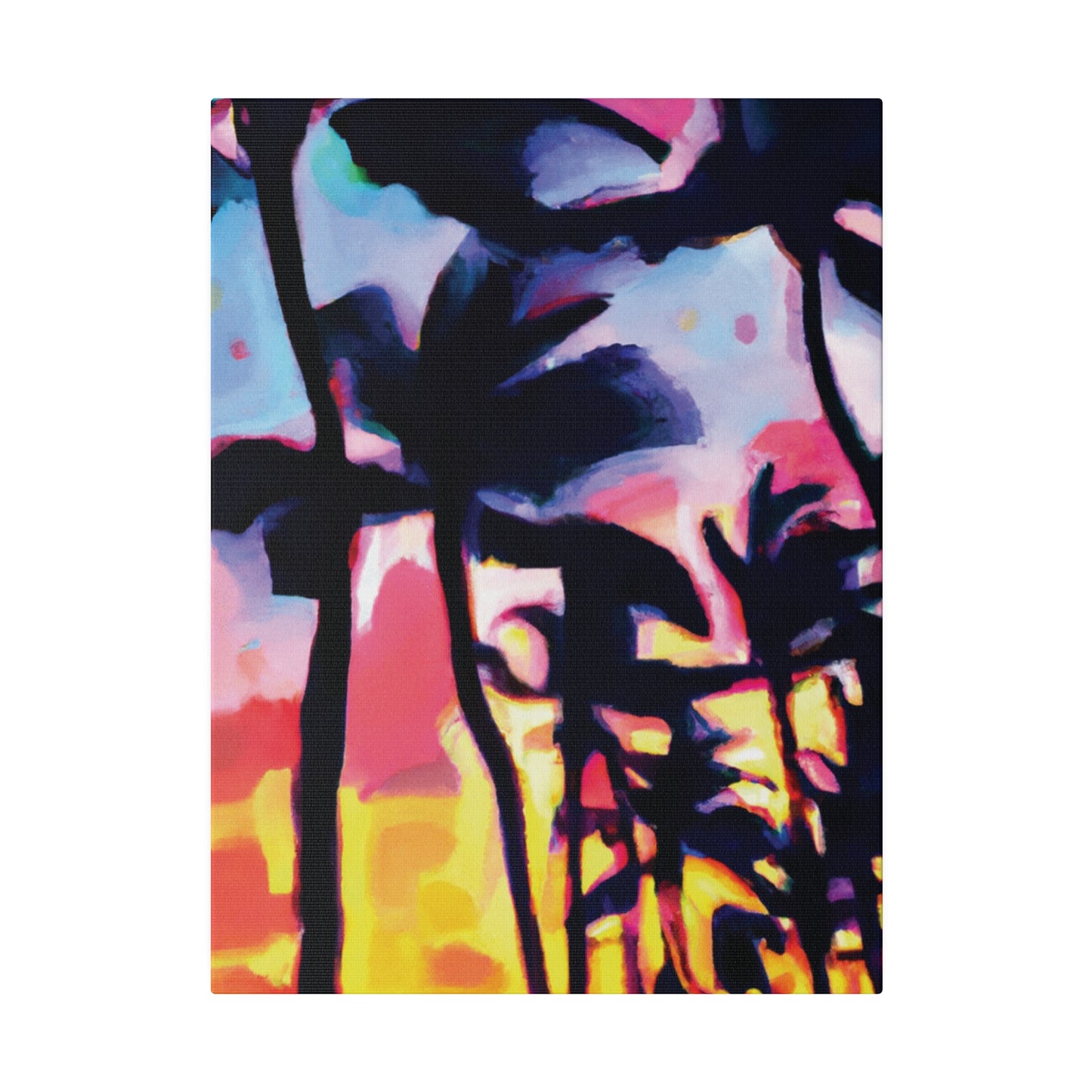 2637V - Miami Beach Sunset Painting Print | Miami | Beach | Sunset | Poster | Home Decor | Wall Art | Canvas