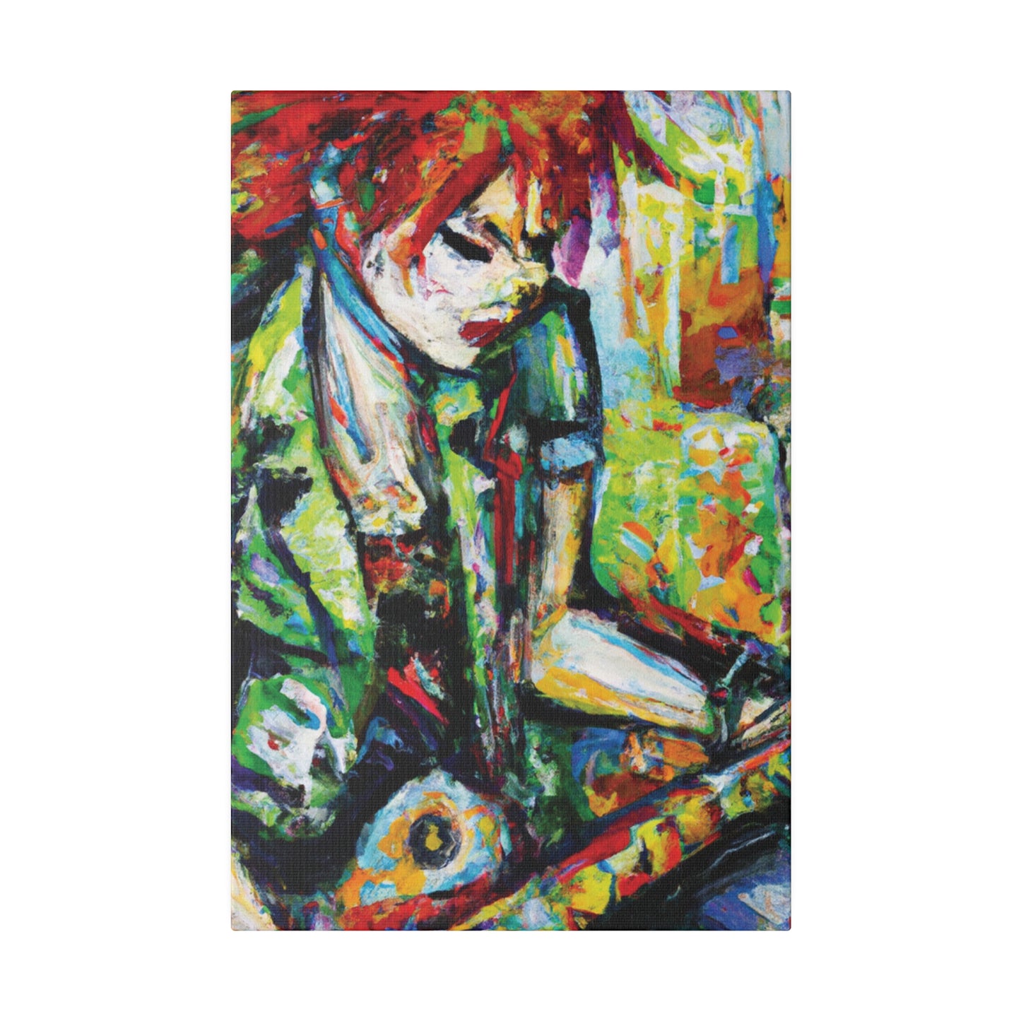 2204G - Rockstar Oil Painting Style Print | Poster | Home Decor | Wall Art | Music Art | Canvas