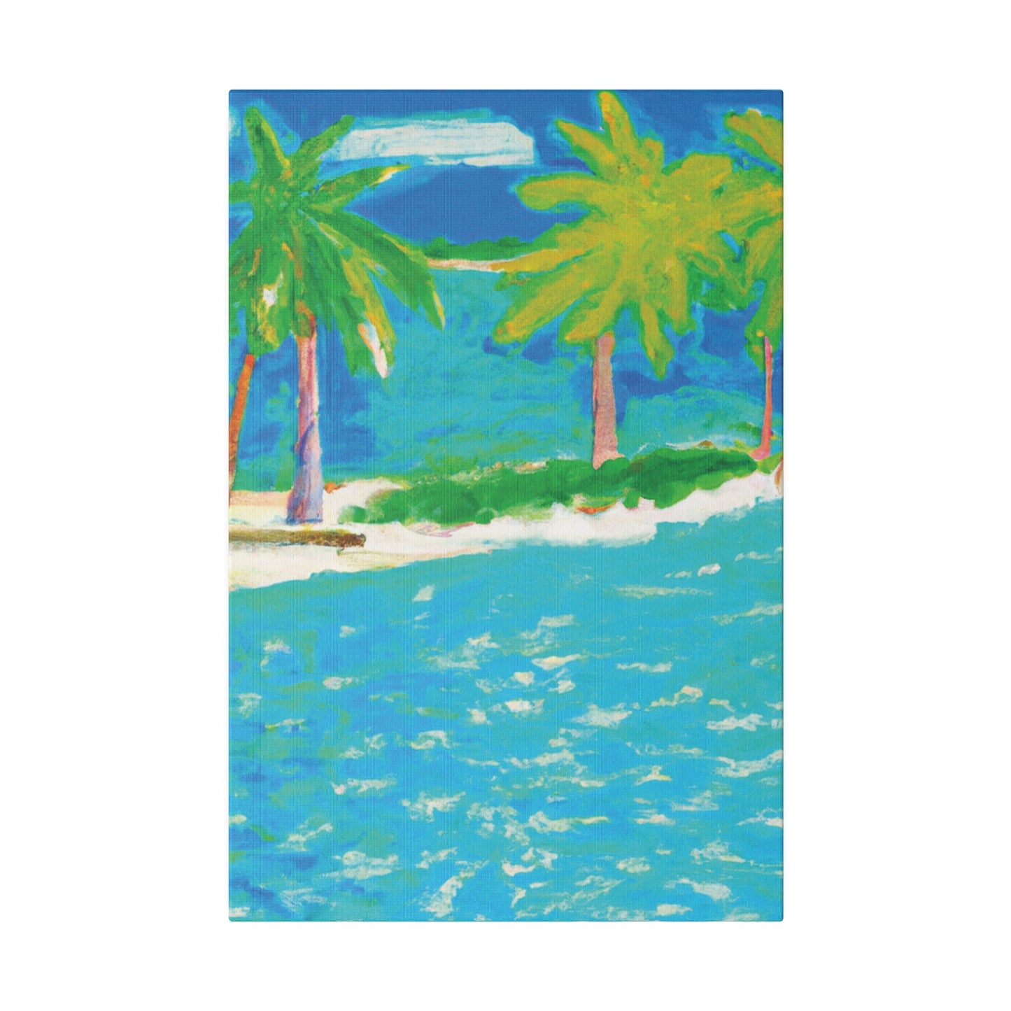 3271K - Bahamas Ocean Painting Print | Bahamas | Ocean | Beach | Poster | Home Decor | Wall Art | Canvas