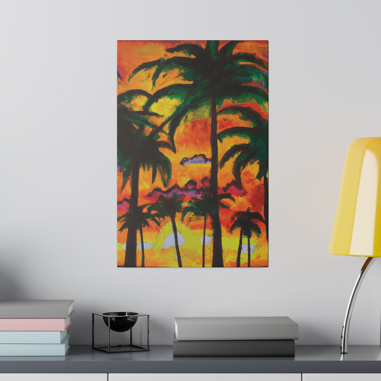 5820T - Miami Beach Sunset Painting Print | Miami | Beach | Sunset | Poster | Home Decor | Wall Art | Canvas