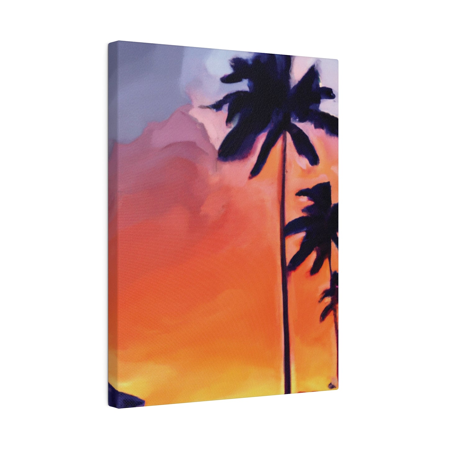 8625A - Miami Beach Sunset Painting Print | Miami | Beach | Sunset | Poster | Home Decor | Wall Art | Canvas