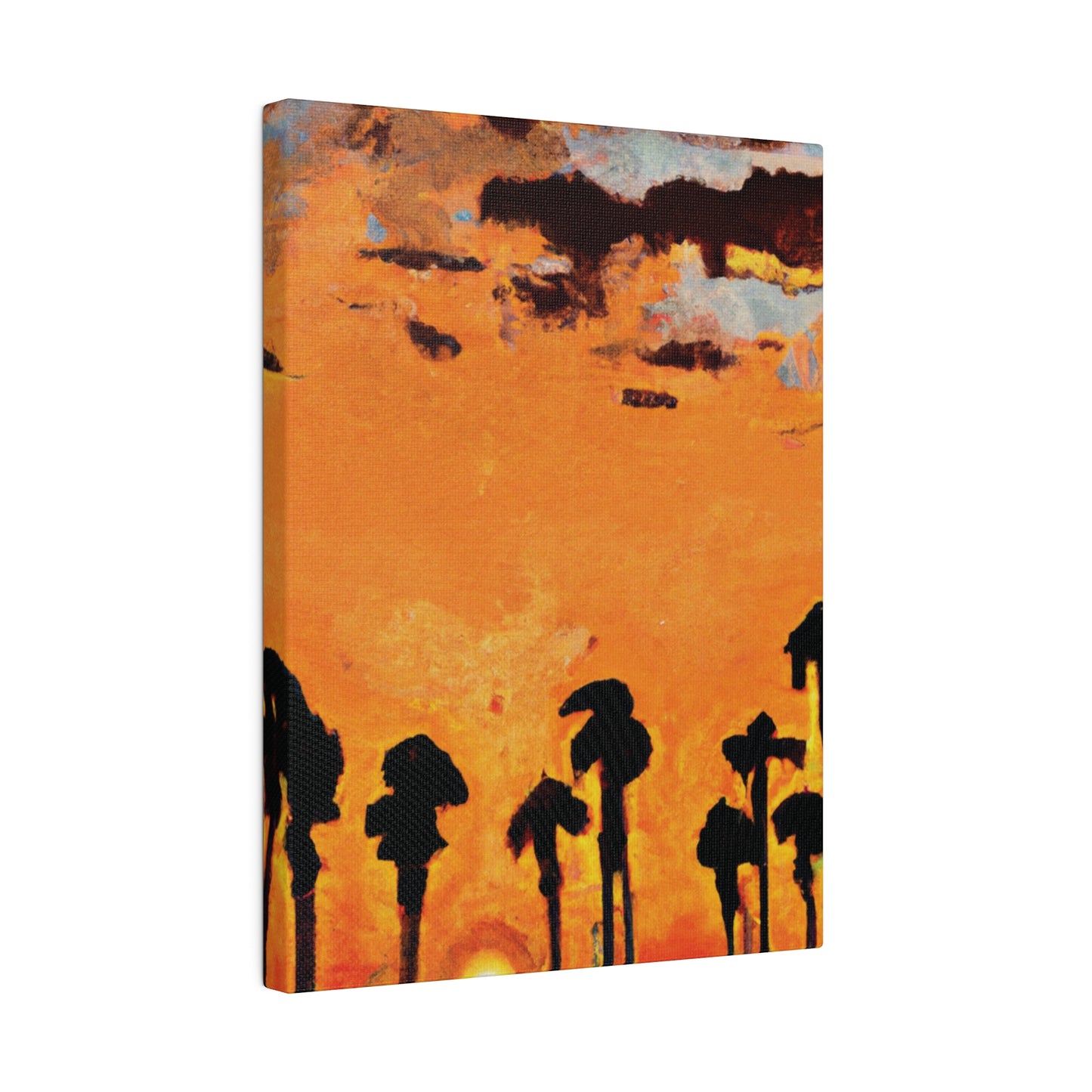 3231S - Miami Beach Sunset Painting Print | Miami | Beach | Sunset | Poster | Home Decor | Wall Art | Canvas