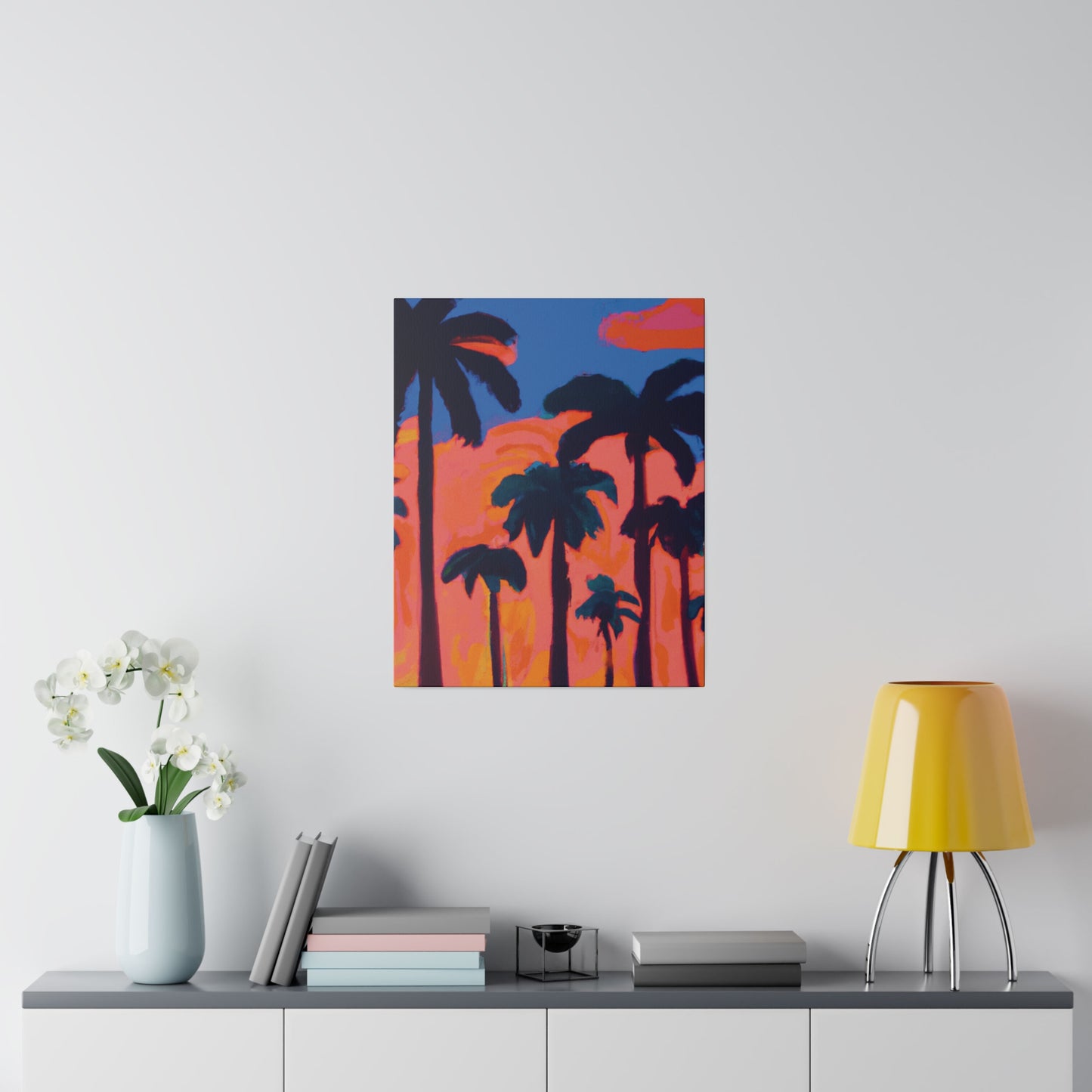 3239C - Miami Beach Sunset Painting Print | Miami | Beach | Sunset | Poster | Home Decor | Wall Art | Canvas