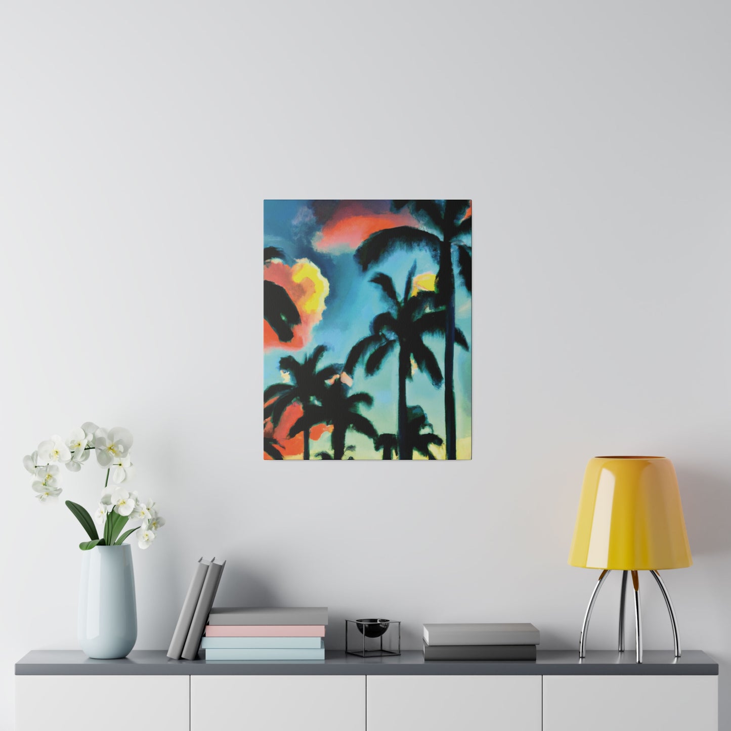 8724W - Miami Beach Sunset Painting Print | Miami | Beach | Sunset | Poster | Home Decor | Wall Art | Canvas