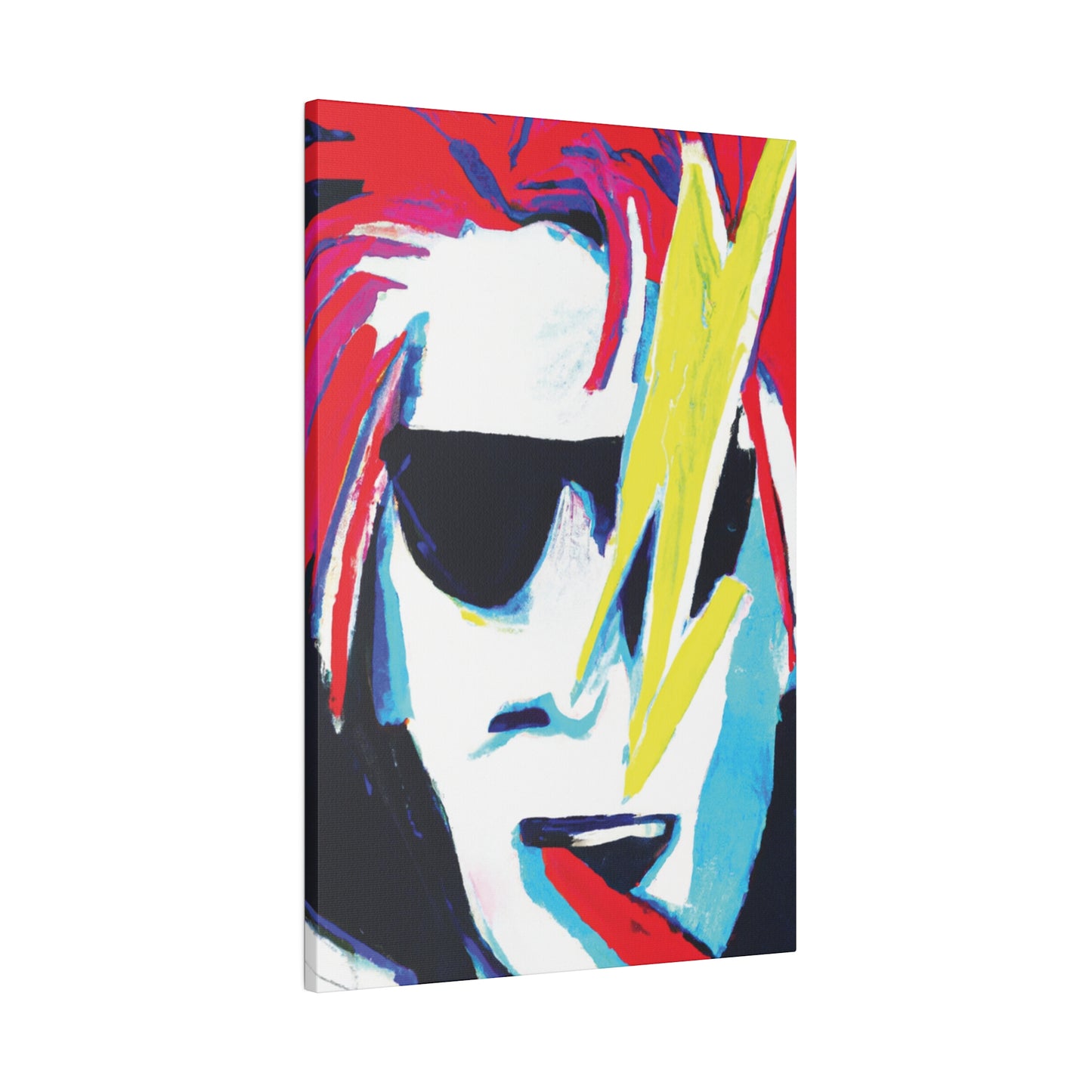 6481K - Rockstar Painting Print | Face | Abstract | Poster | Home Decor | Wall Art | Music Art | Canvas