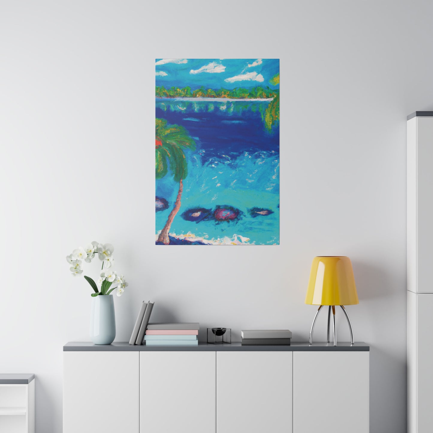 9850E - Bahamas Ocean Painting Print | Bahamas | Ocean | Beach | Poster | Home Decor | Wall Art | Canvas